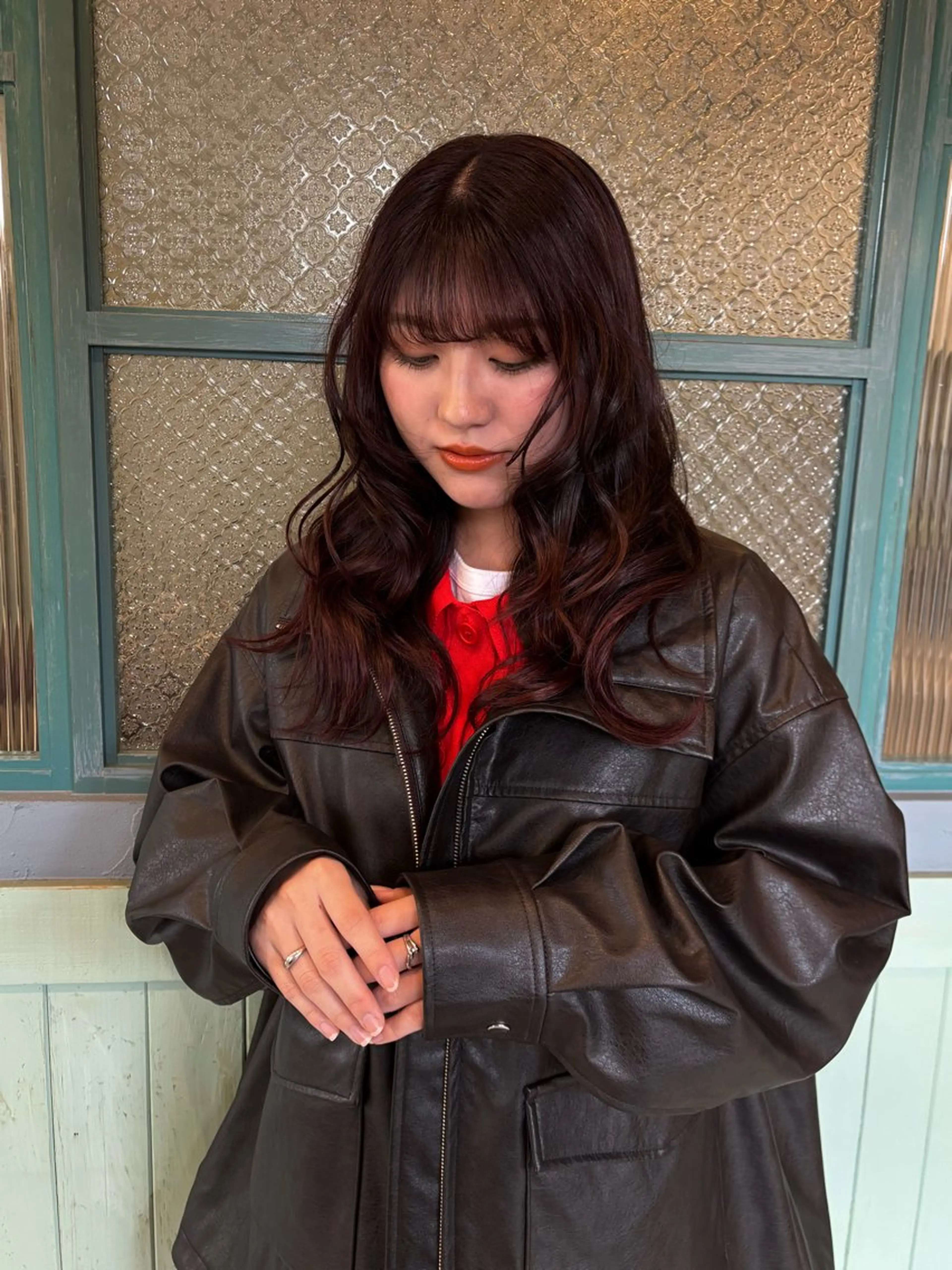 セミロング カラー ヘアカラー little garden/樹里のヘアスタイル