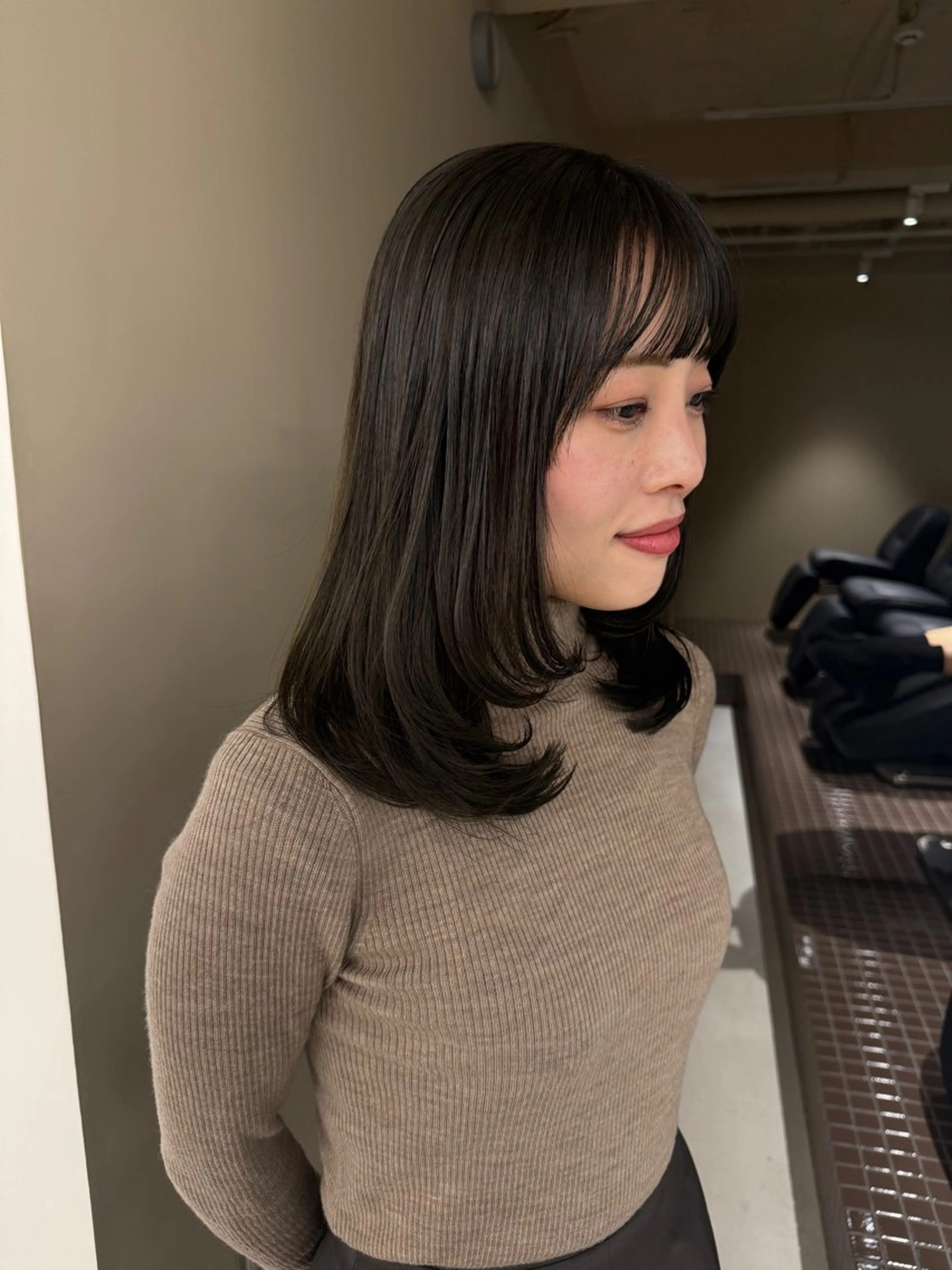 セミロング カラー カット ヘアカラー トリートメント 表参道🌿赤み消し カラー/チナツのヘアスタイル