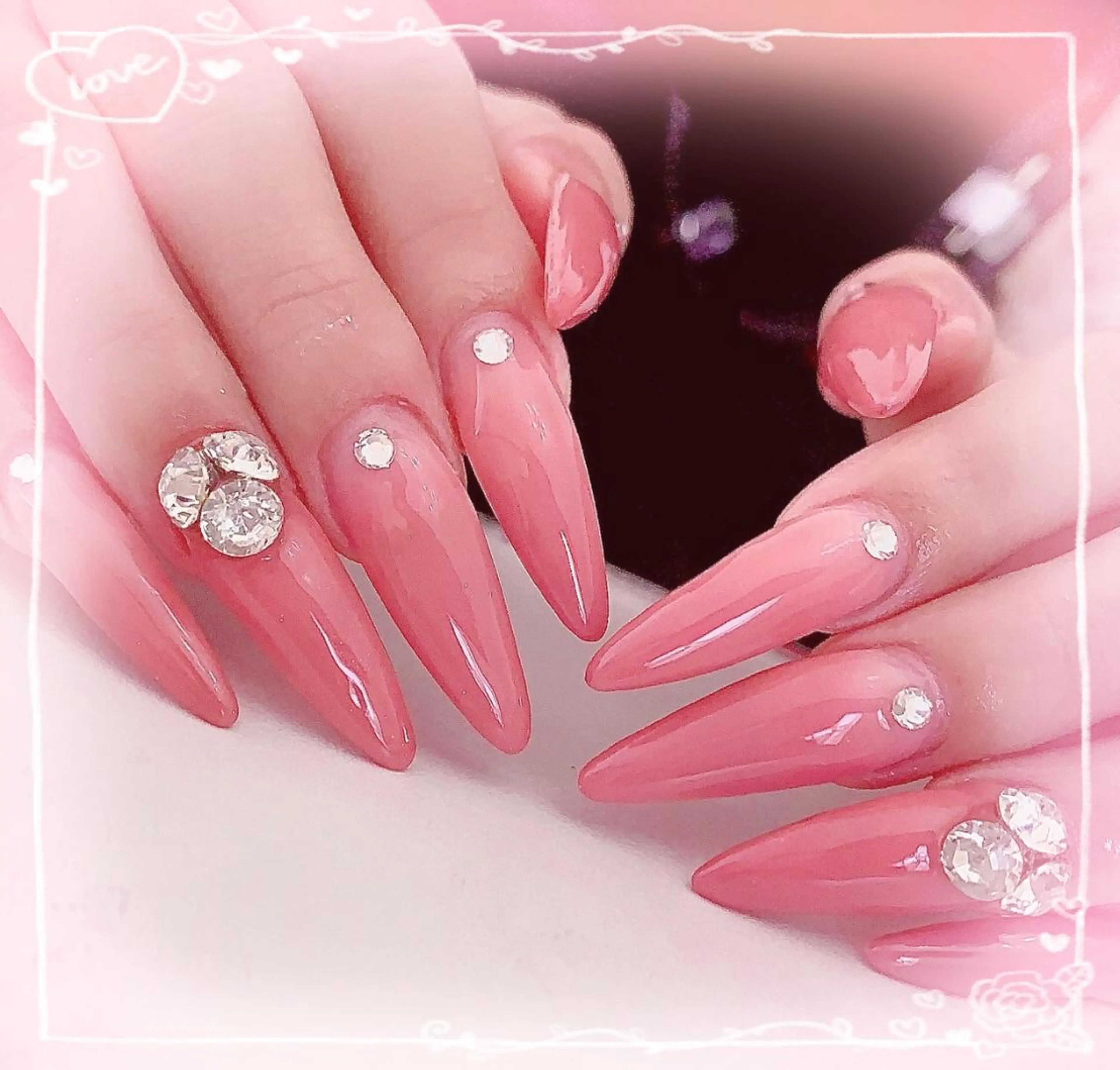 ネイル ラベンダー💖日暮里 ルル💖ネイルのネイルデザイン