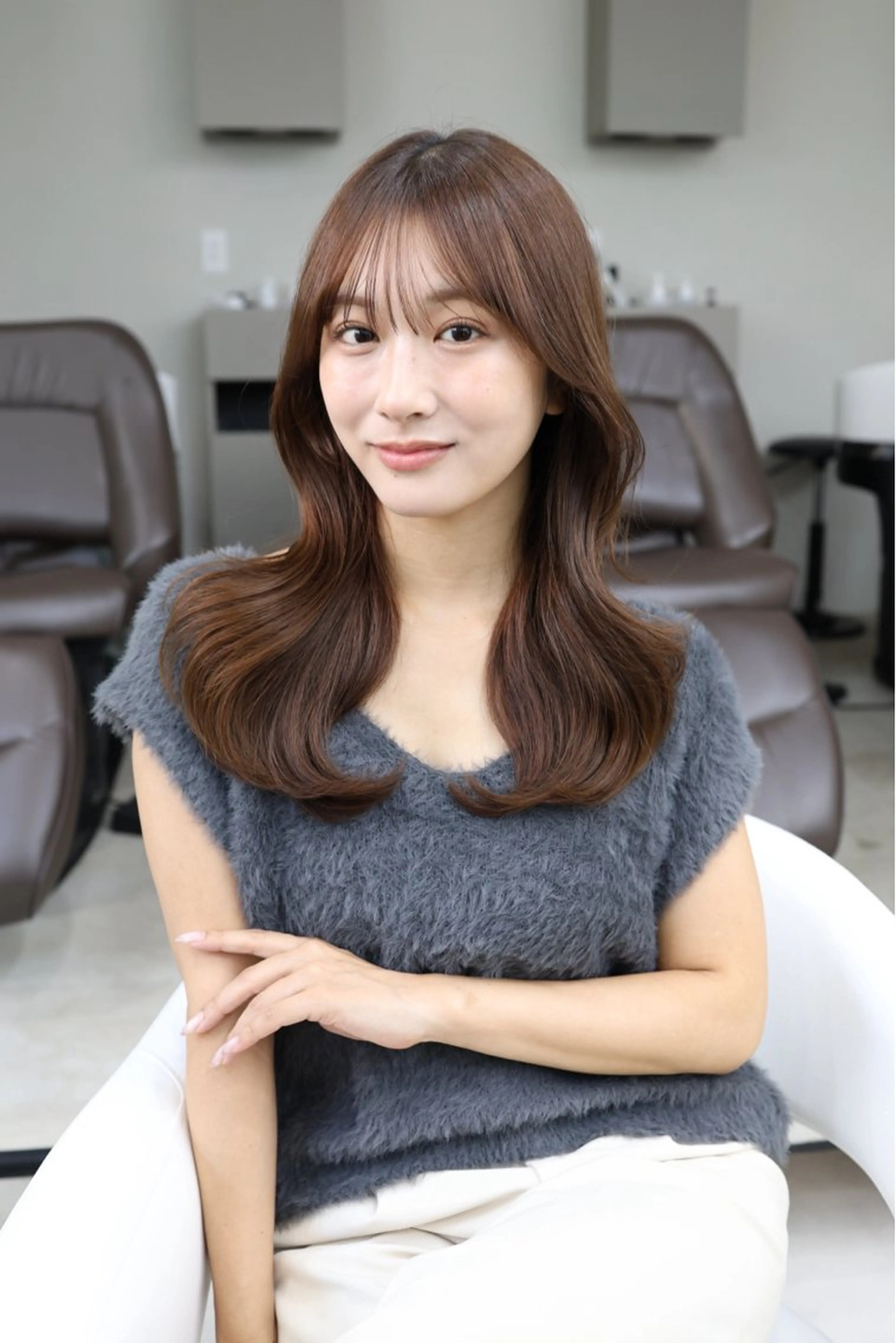 ミディアム Aura所属・丸山 心 / 艶カラーのヘアスタイル