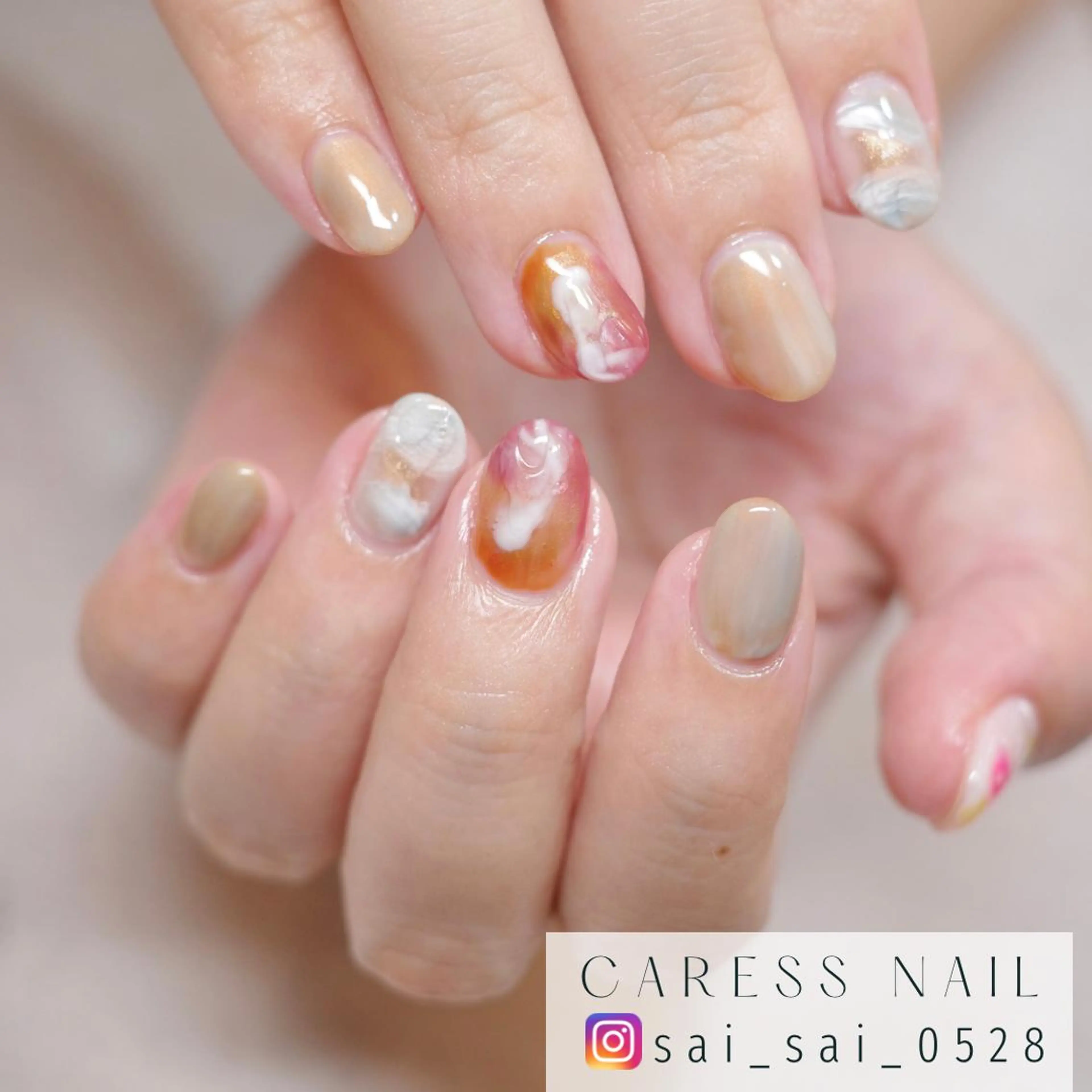 ネイル caress  nail カレスネイル　代々木上原所属・カレスネイル さいのネイルデザイン