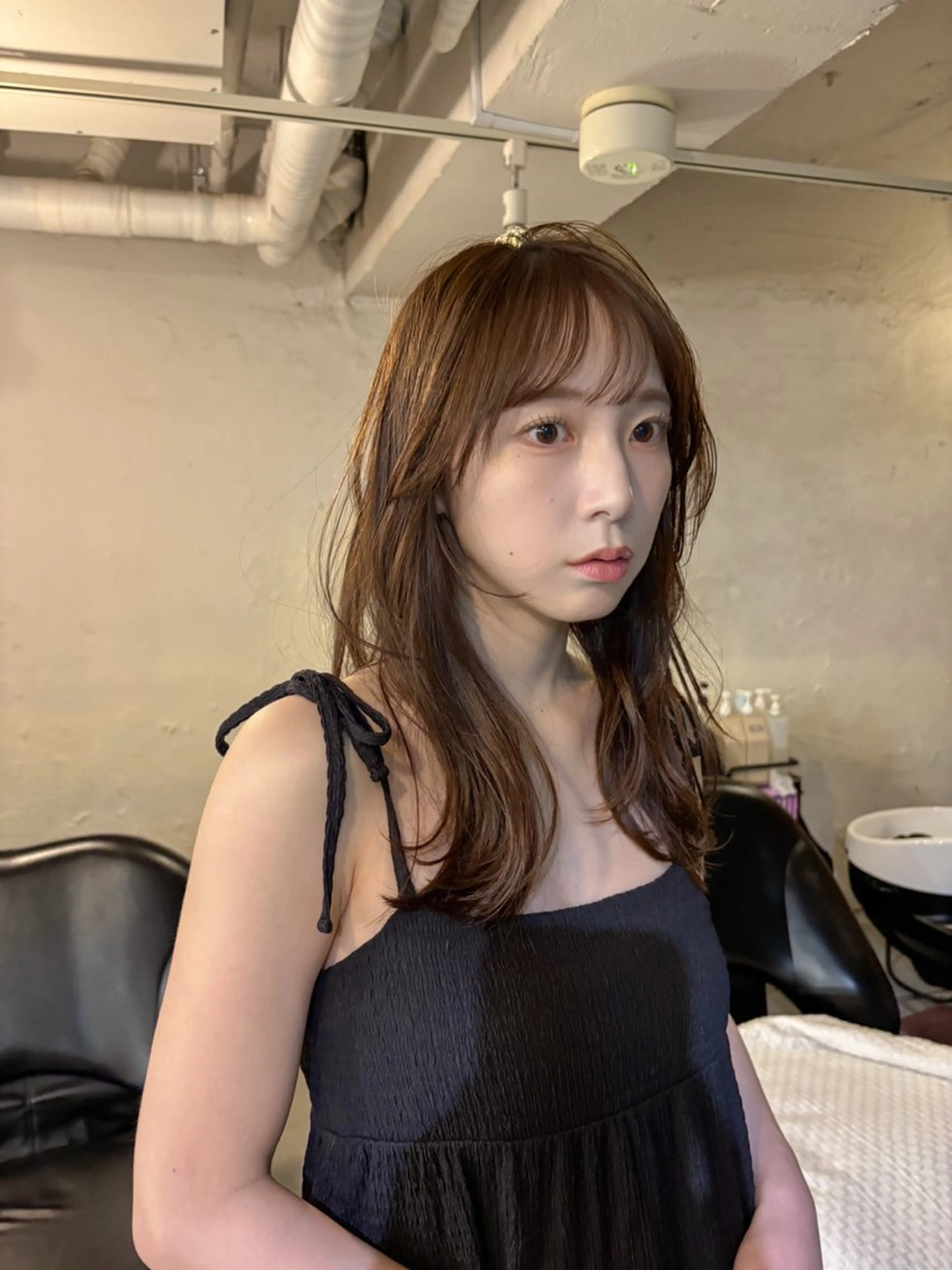 セミロング カラー ヘアアレンジ ショートカット無料 /yukari🌷のヘアスタイル