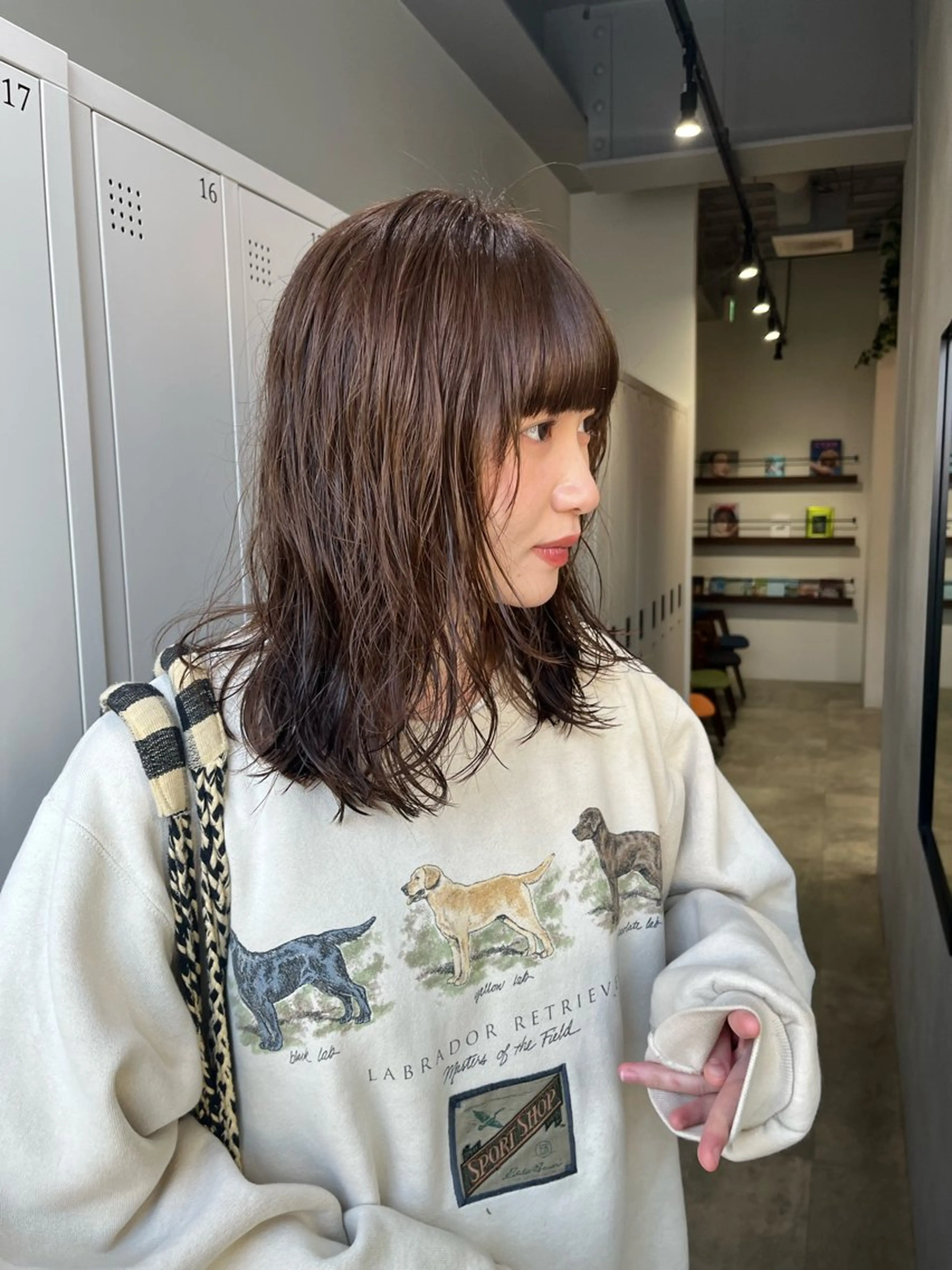 ミディアム カラー パーマ Un ami  shibuya所属・MON/ショート ／パーマのヘアスタイル