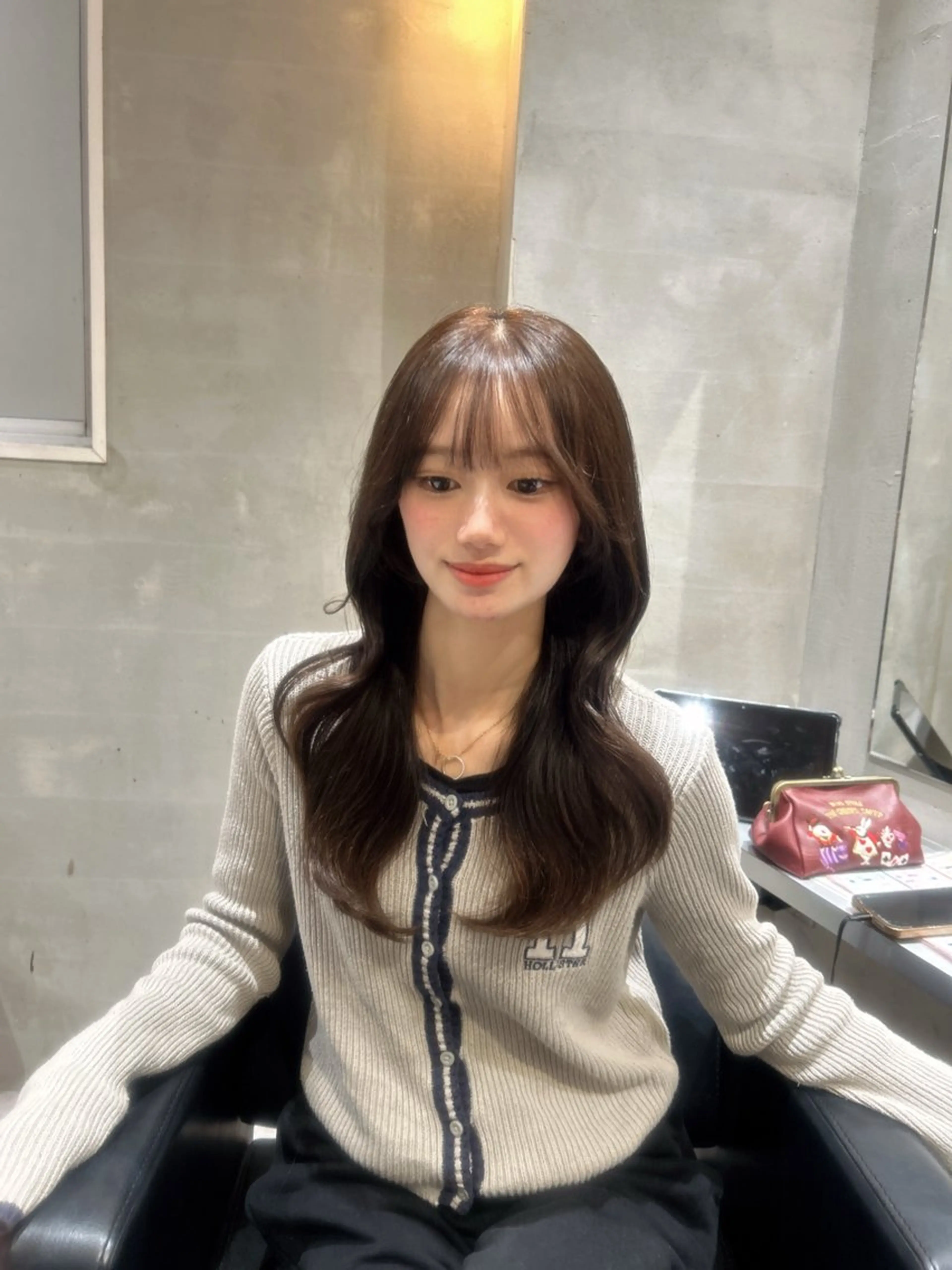 セミロング カラー カット ヘアカラー トリートメント 透明感×韓国ヘア 🇰🇷きららのヘアスタイル