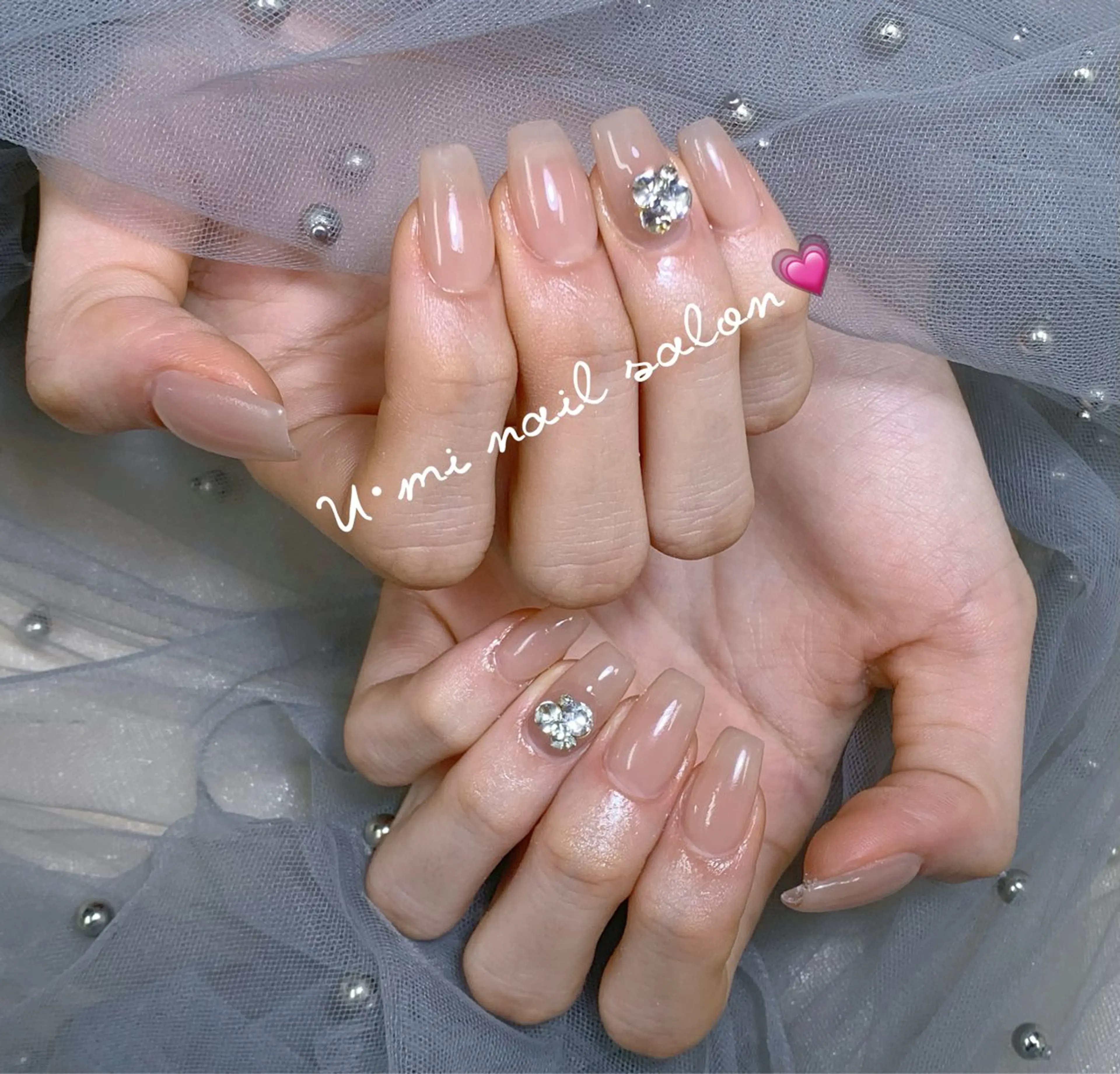 ネイル ワンカラーネイル ハンドネイル U·Mi nail salon所属・U·Mi 上野御徒町容のネイルデザイン