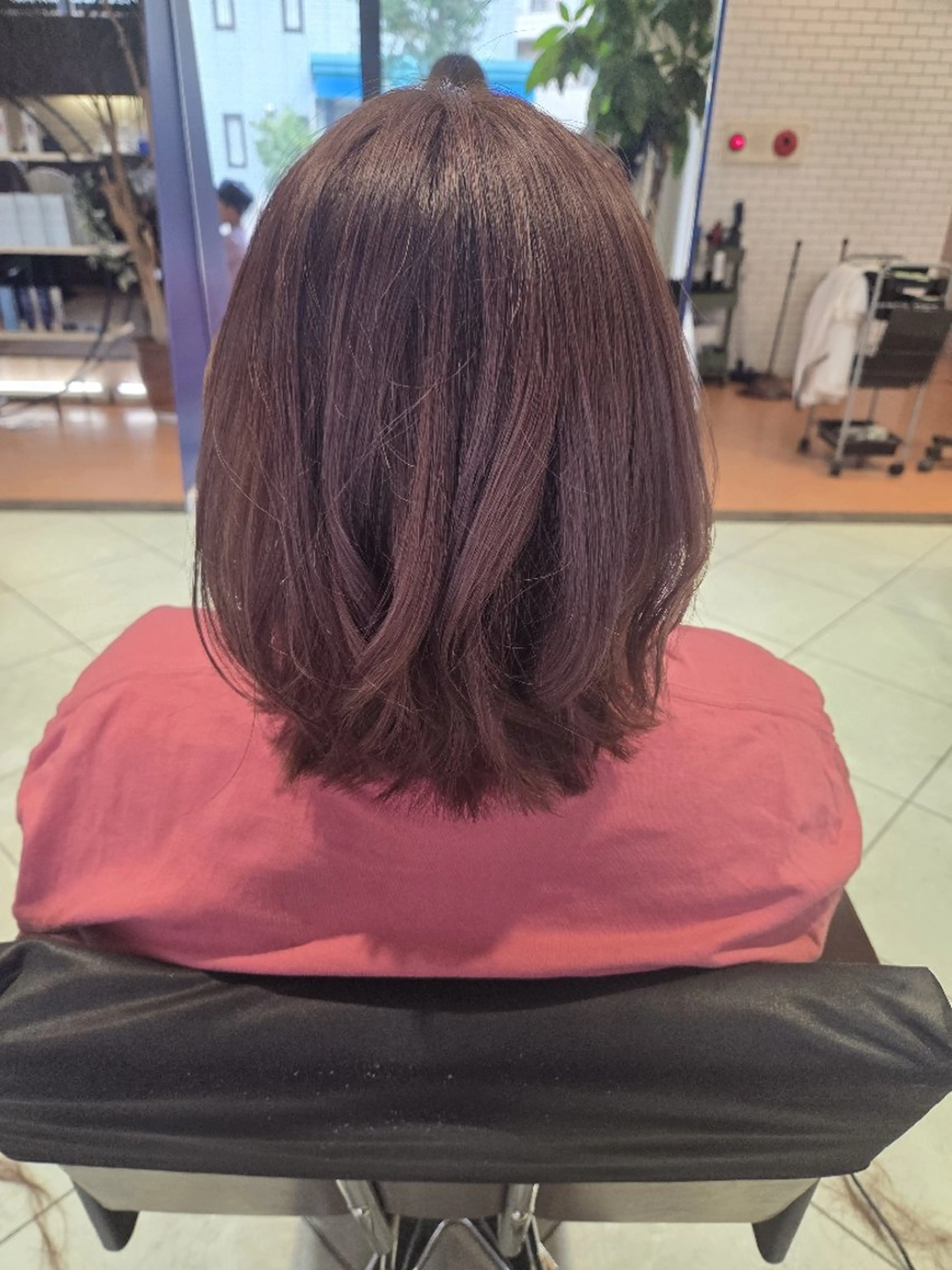 ミディアム ヘアカラー トリートメント 武鹿野 光江のヘアスタイル