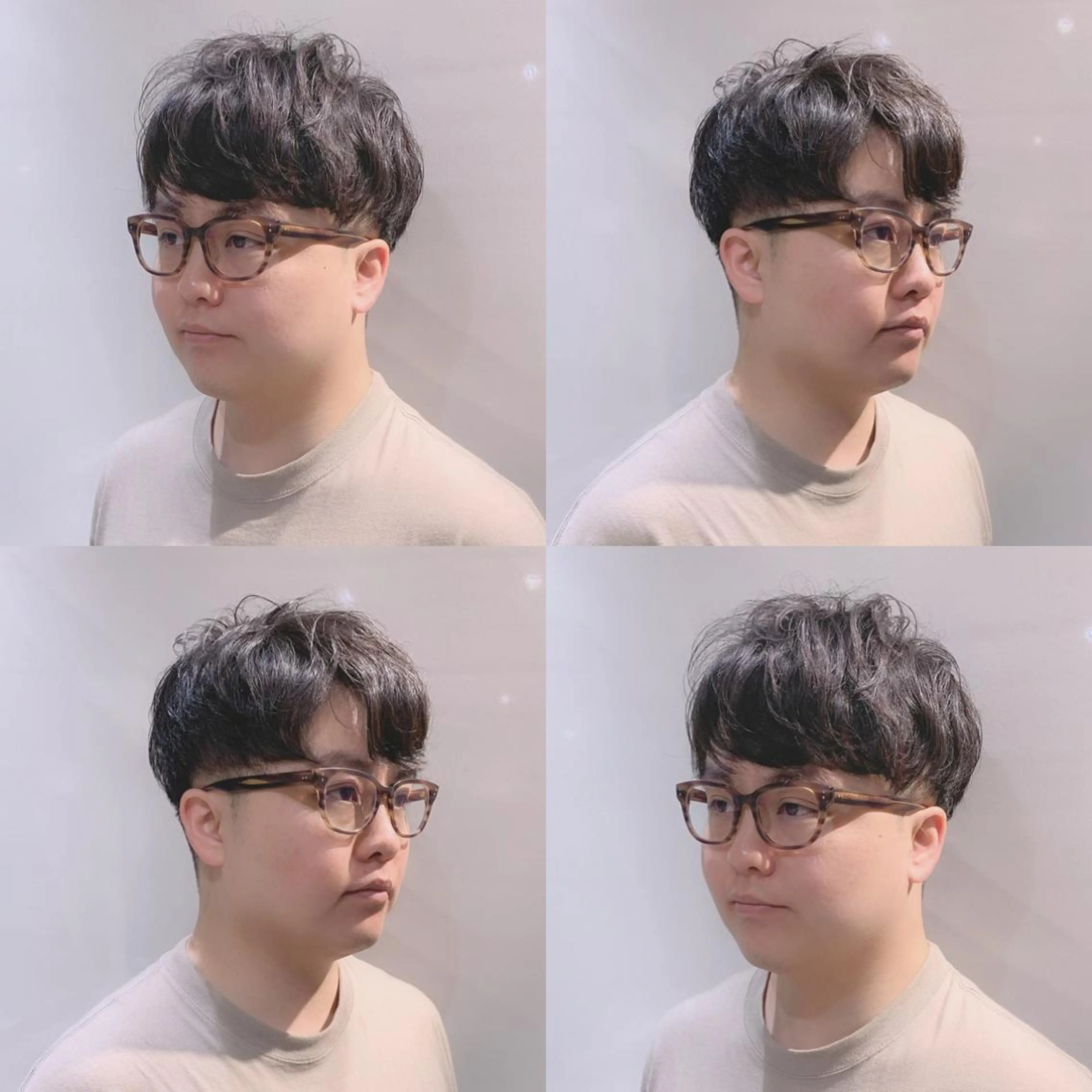 ミディアム カラー パーマ ヘアアレンジ メンズ As hair所属・柔らか垢抜けｶﾗｰと ｶｯﾄ🫧ASUKAのヘアスタイル