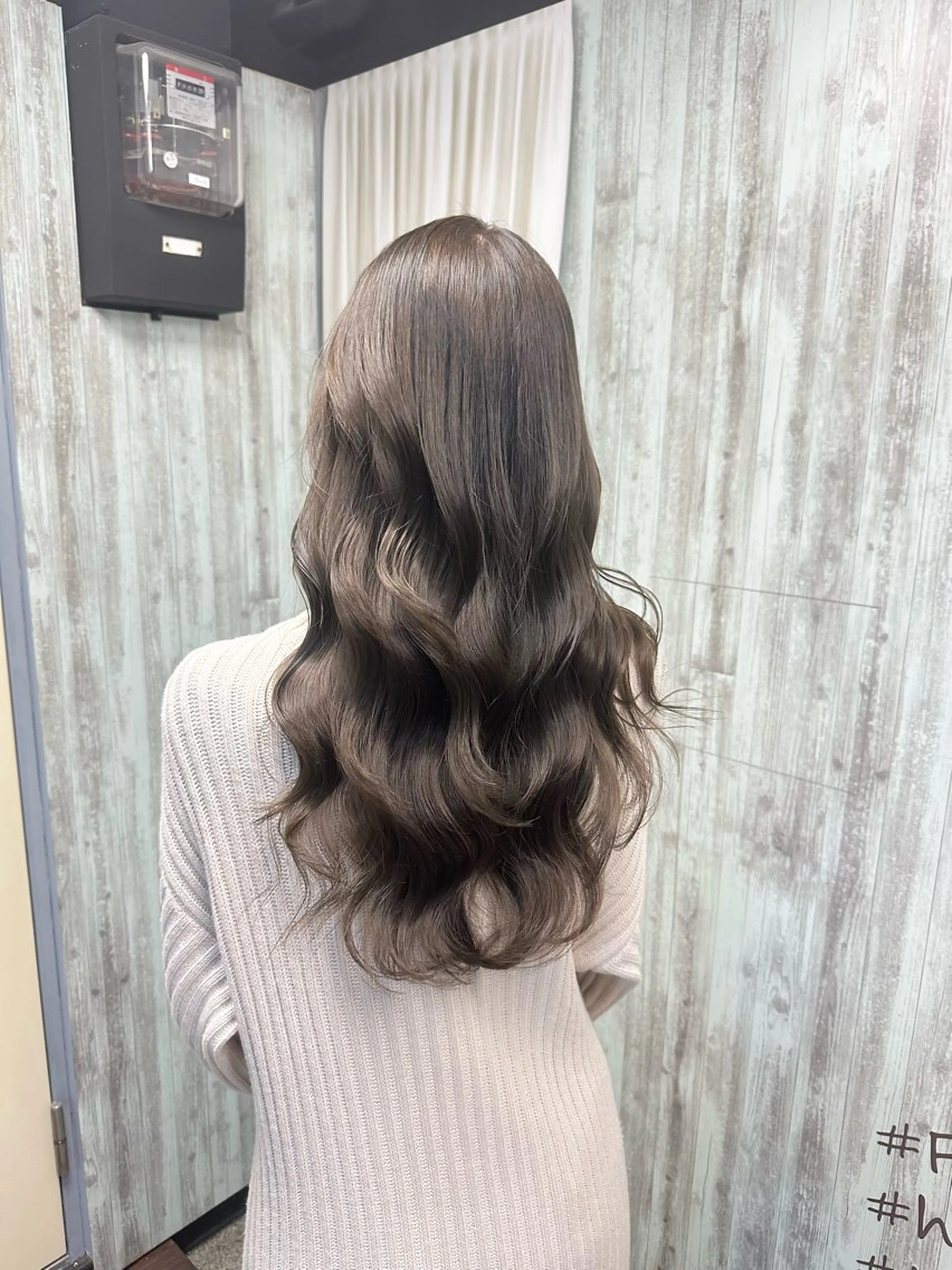 ロング カラー 透明感カラー カット ヘアカラー トリートメント 艶カラー×顔まわり カット片山聖のヘアスタイル