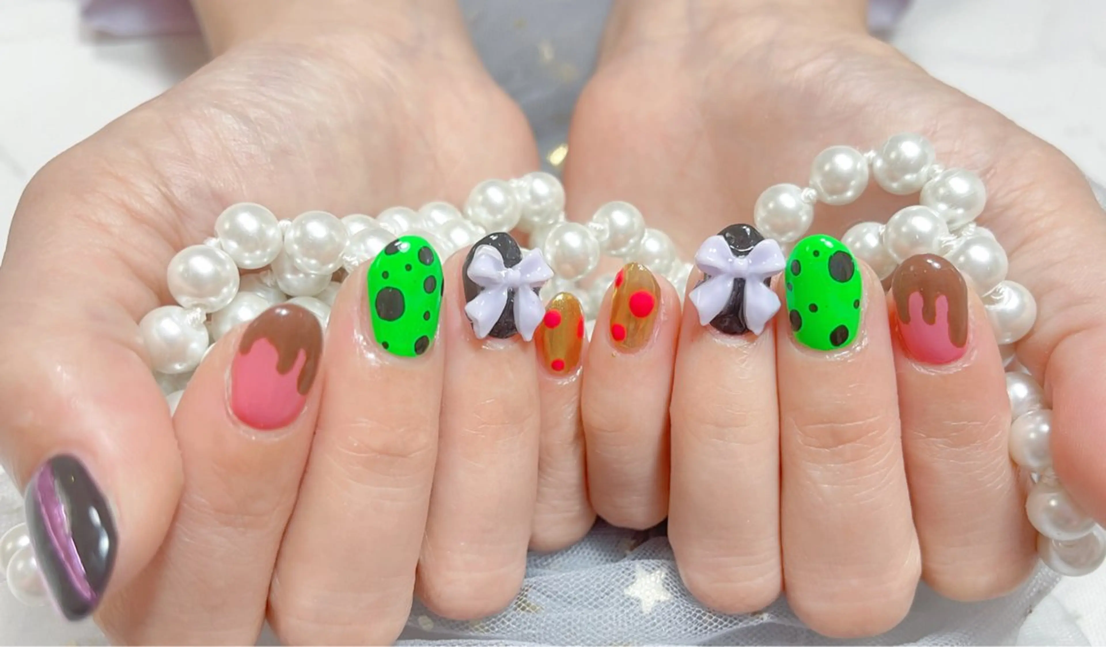 ネイル ハンドネイル 🎀ネイルサロン エクラYUI🎀のネイルデザイン