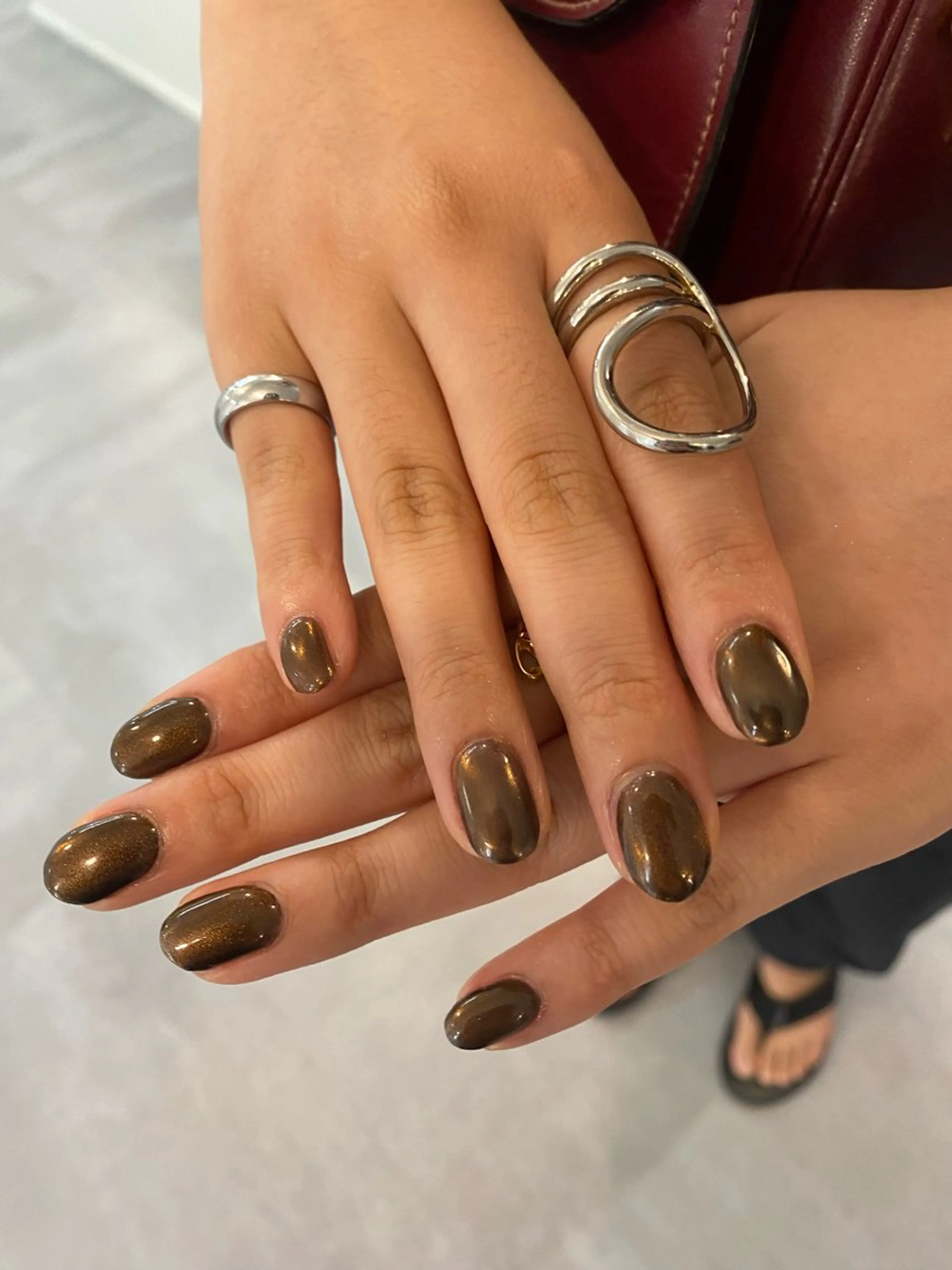 ミラーネイル🪞〔オフ込み〕1.5h​〜​の写真