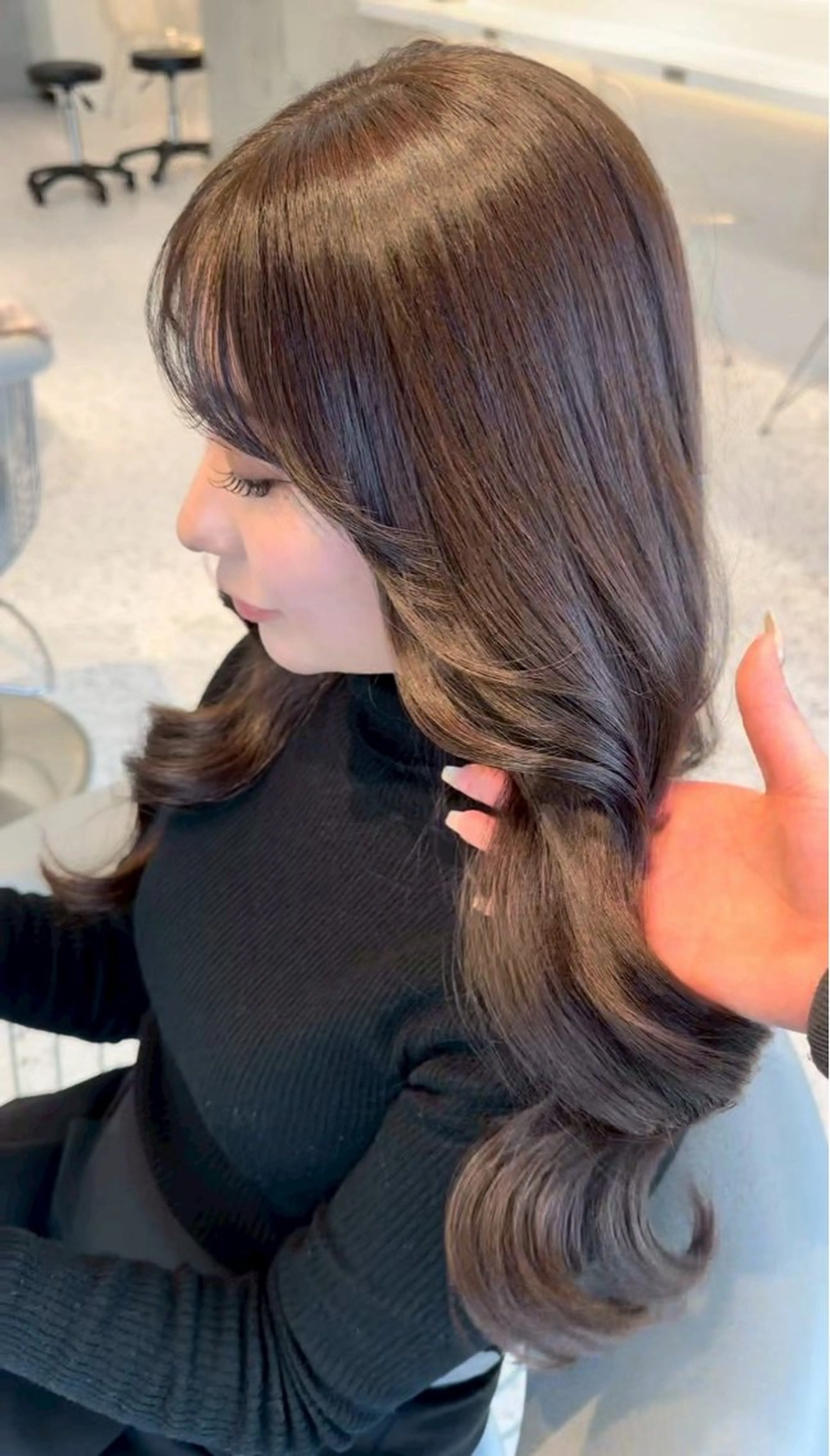 ロング 髪質改善 レイヤーカット カット ヘアカラー 🎀透明感ブラウ ンshizuka🎀のヘアスタイル