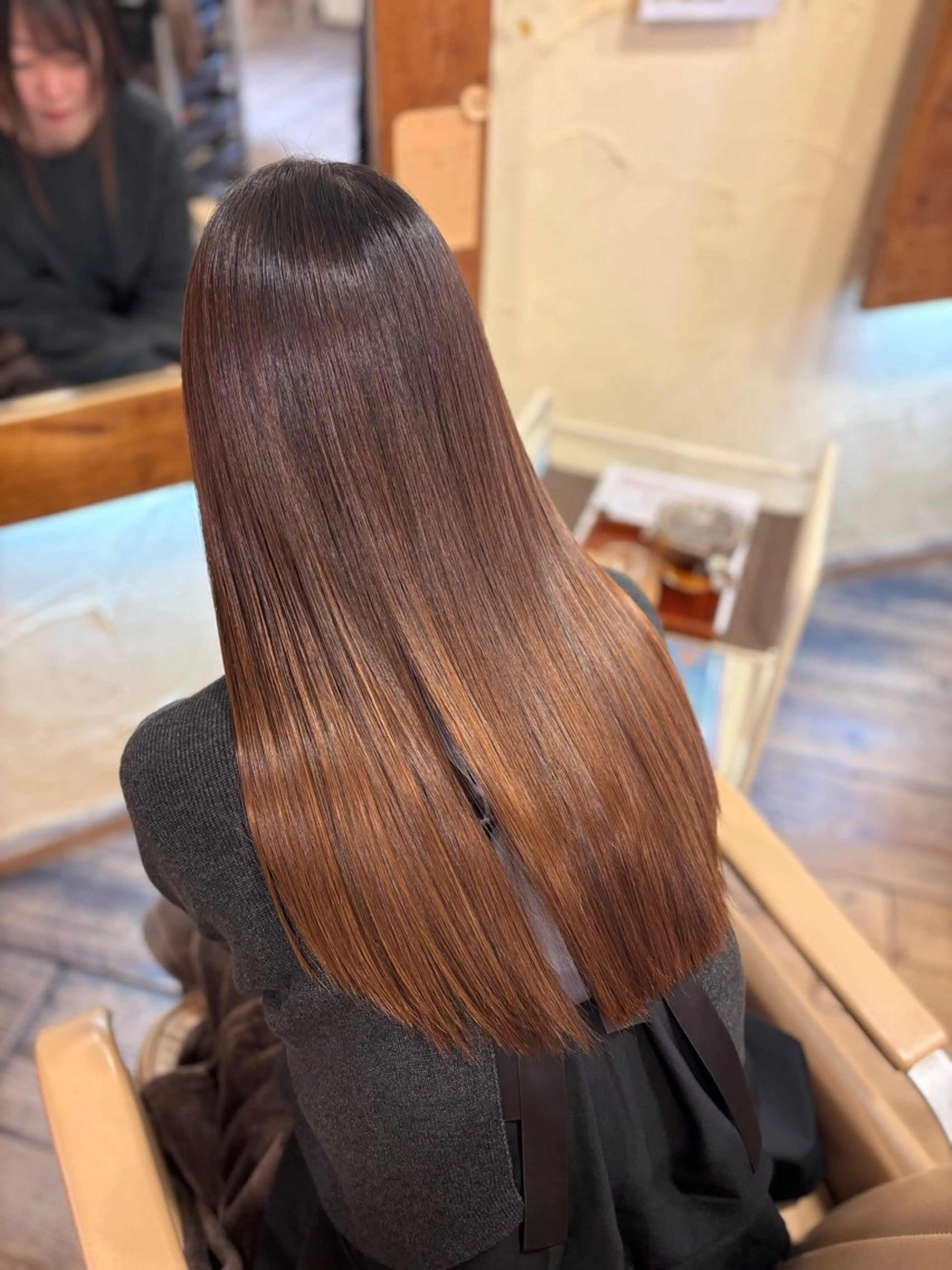 ロング カット トリートメント ヘアセット 柘植 雅大のヘアスタイル