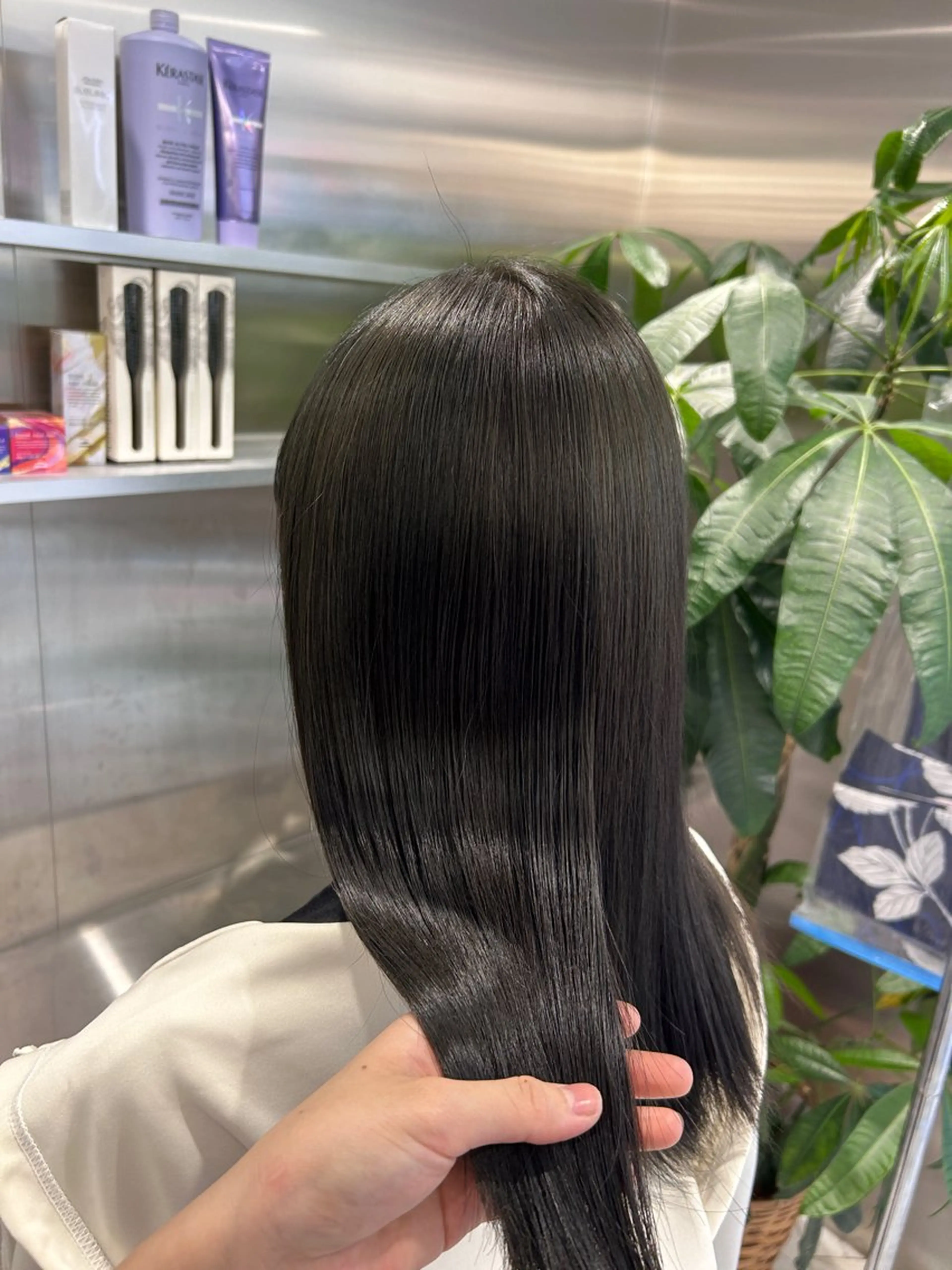 ミディアム カラー ヘアカラー トリートメント 冬っぽカラー/ マツエク/ゆきなのマツエク・マツパデザイン