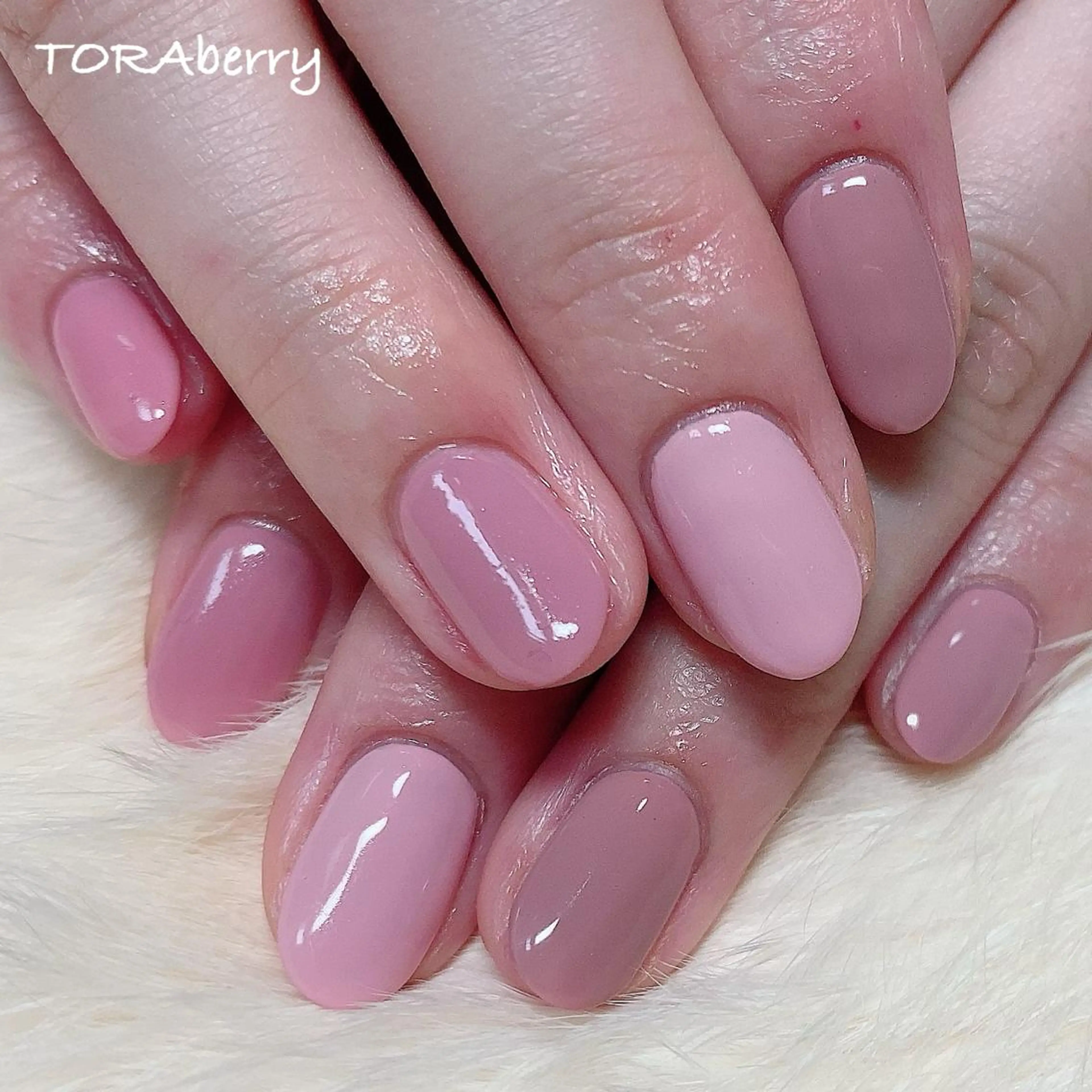 ネイル ピンク ハンドネイル ネイリスト なつみのネイルデザイン