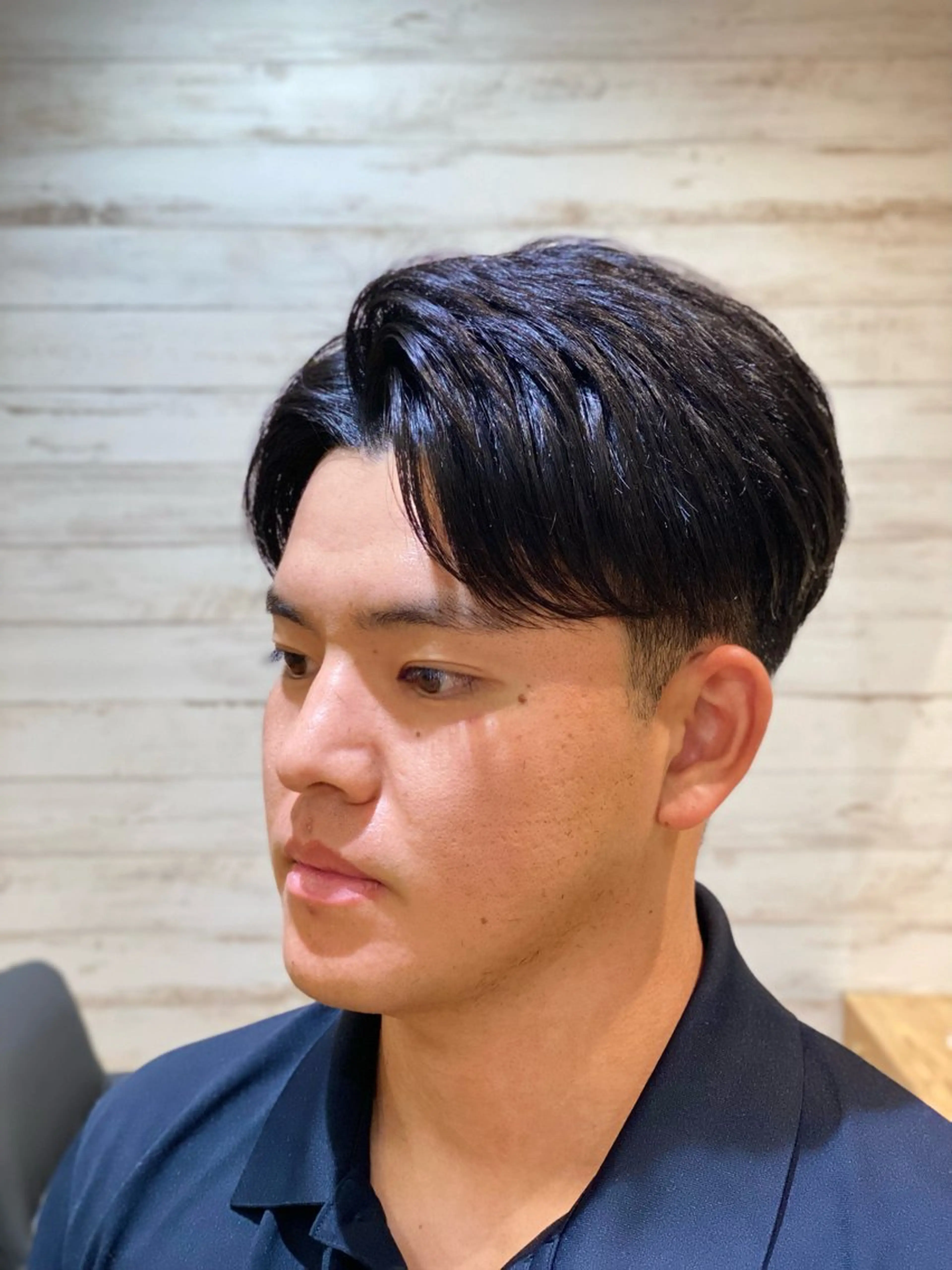 メンズ メンズパーマ 波巻き／ツイスパ／天 王寺／タニオクトモヤのヘアスタイル