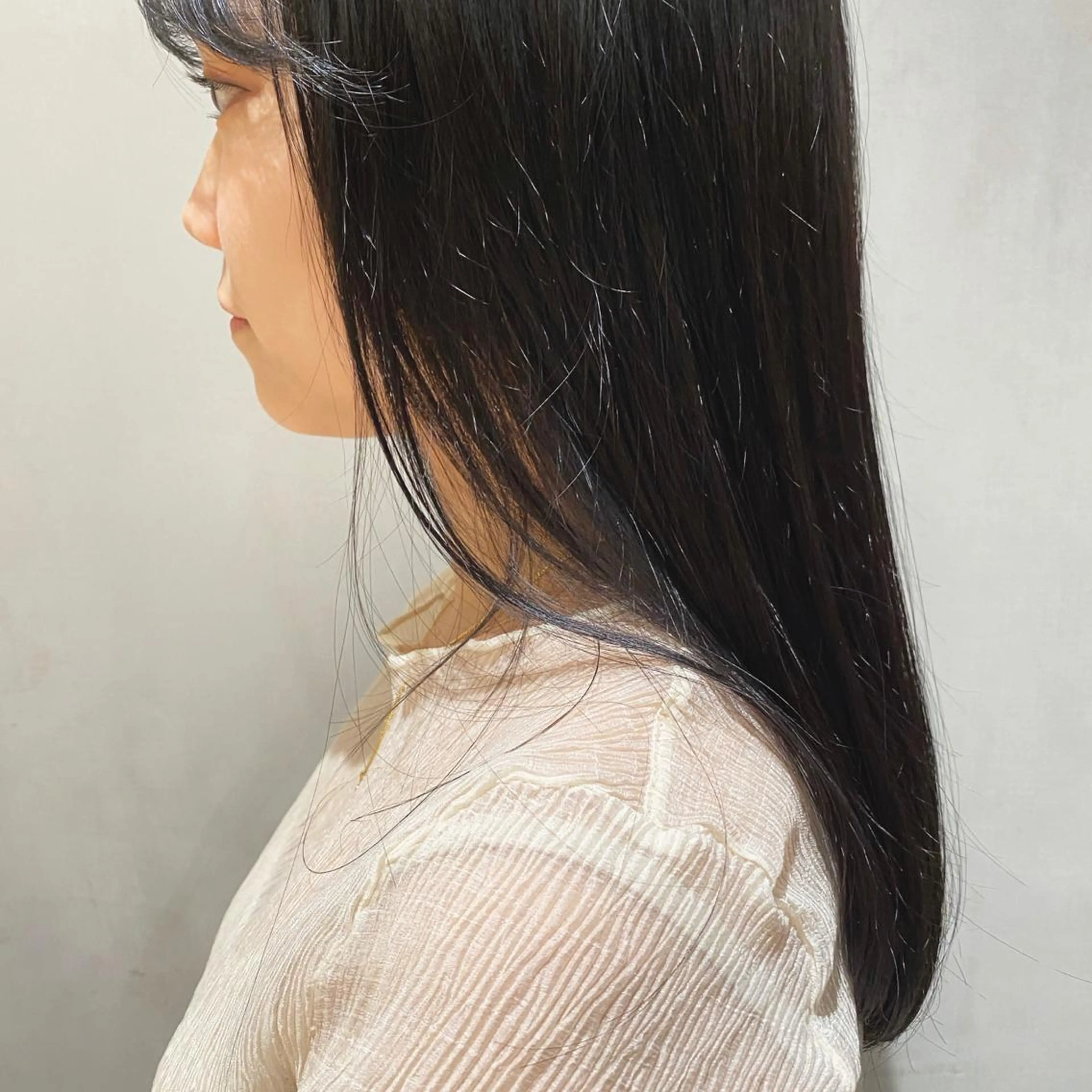 ロング カラー 透明感カラー カット トリートメント やまもと さえのヘアスタイル