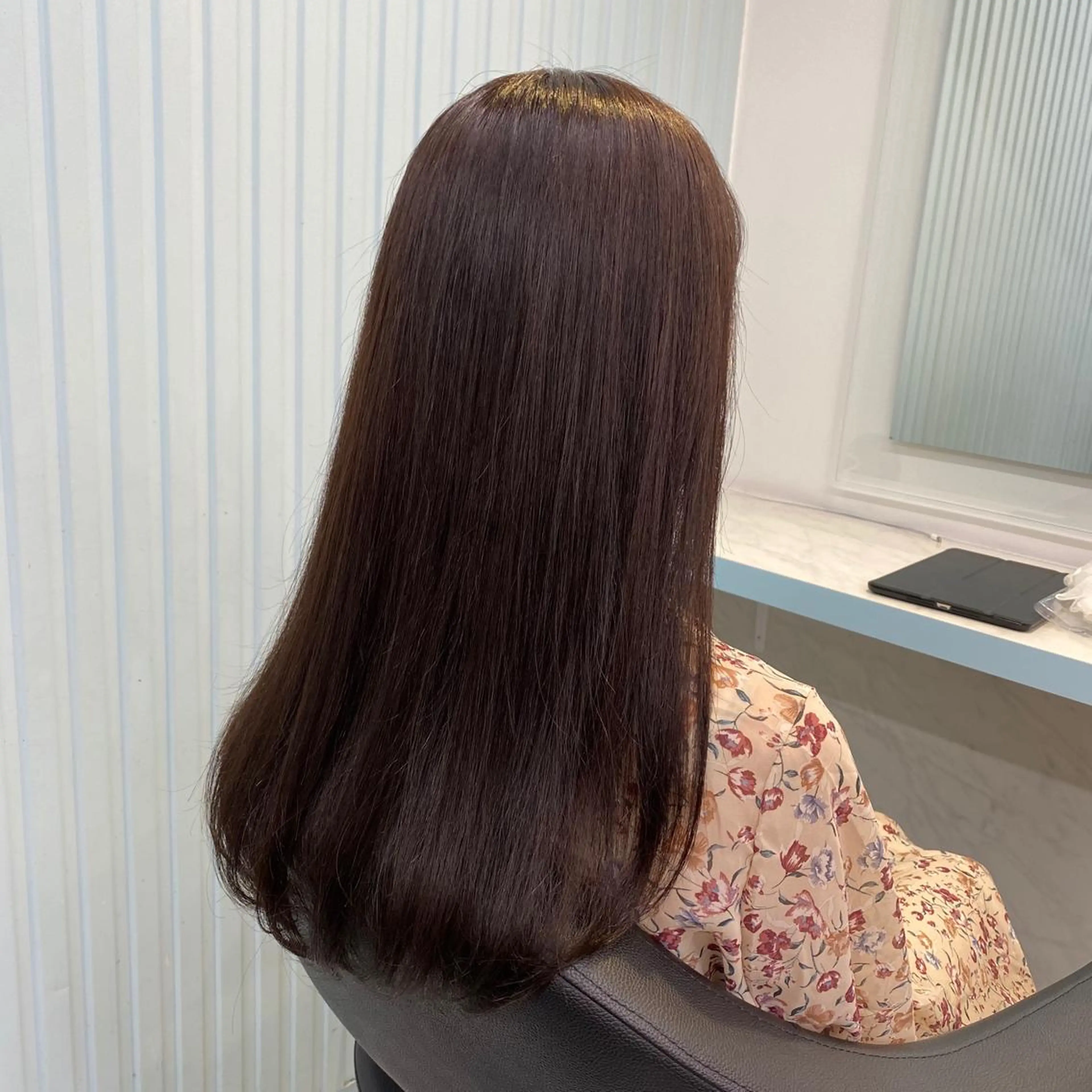 ロング トリートメント 韓国レイヤー🕊️ 柔らかベージュ🧸のヘアスタイル