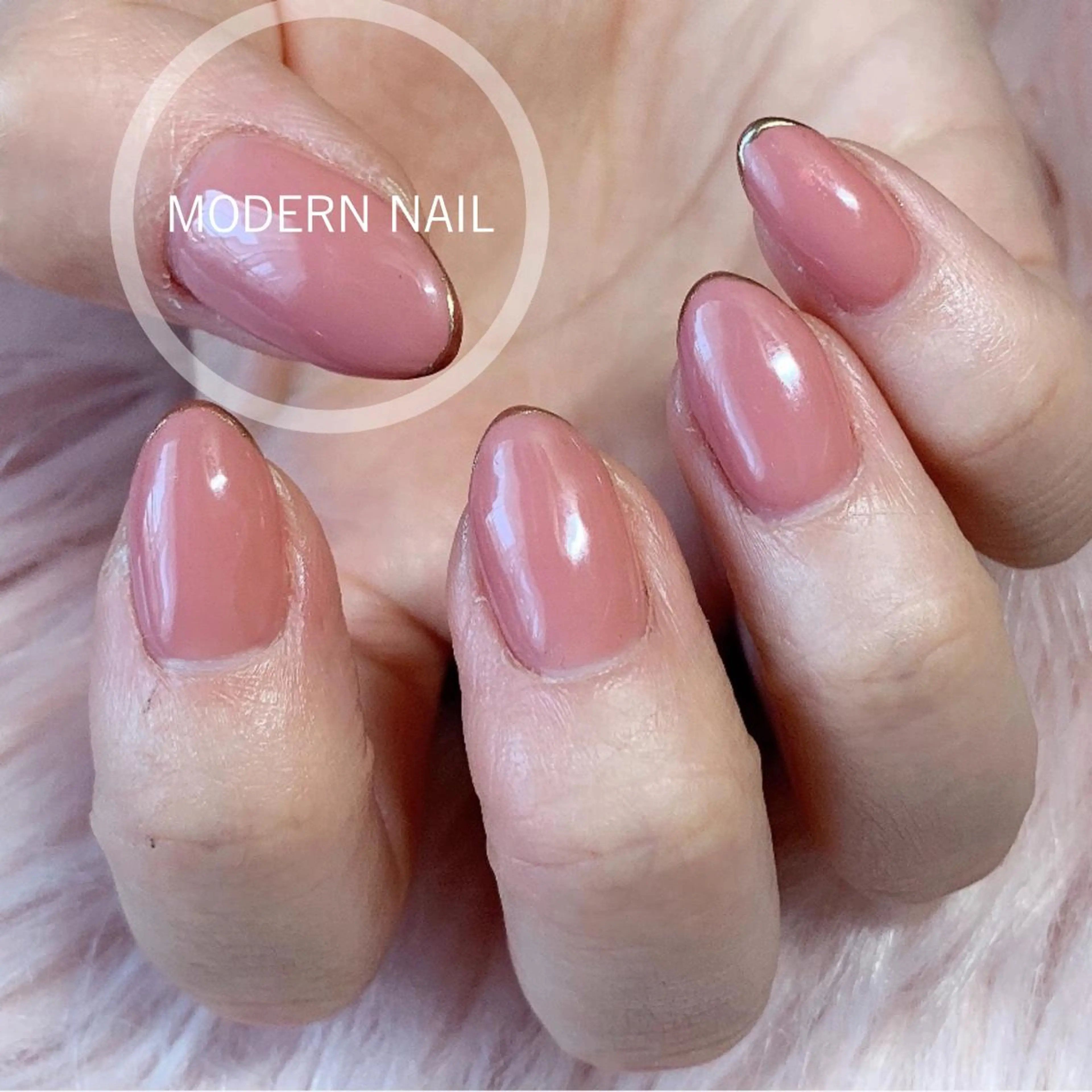 ネイル フレンチネイル ミラーネイル 小川 玲奈のネイルデザイン