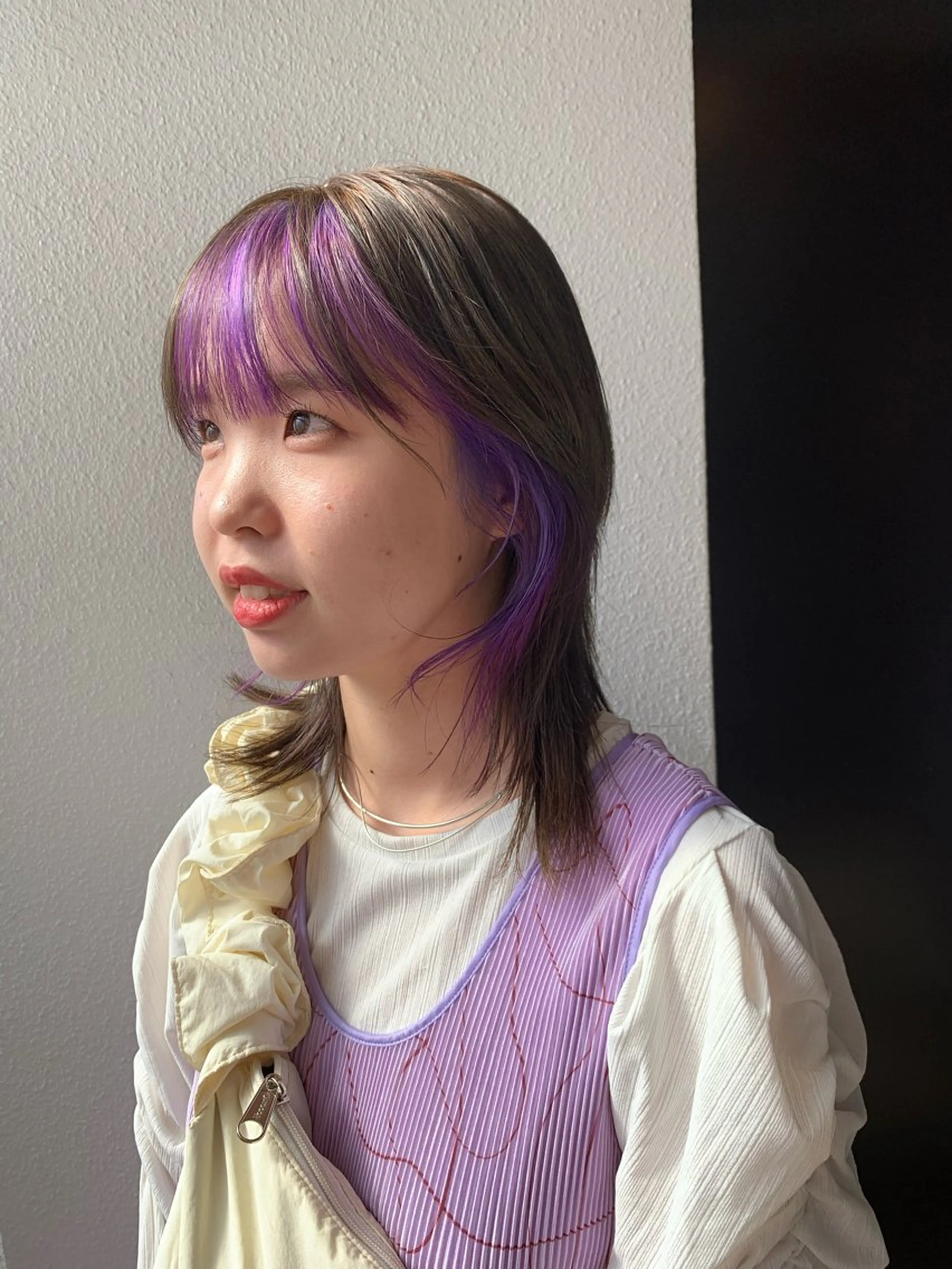 ミディアム ヘアカラー TONUKOA RUA下北沢店【トヌコア ルア】所属・丸山璃子 /パーマ/レイヤーのヘアスタイル