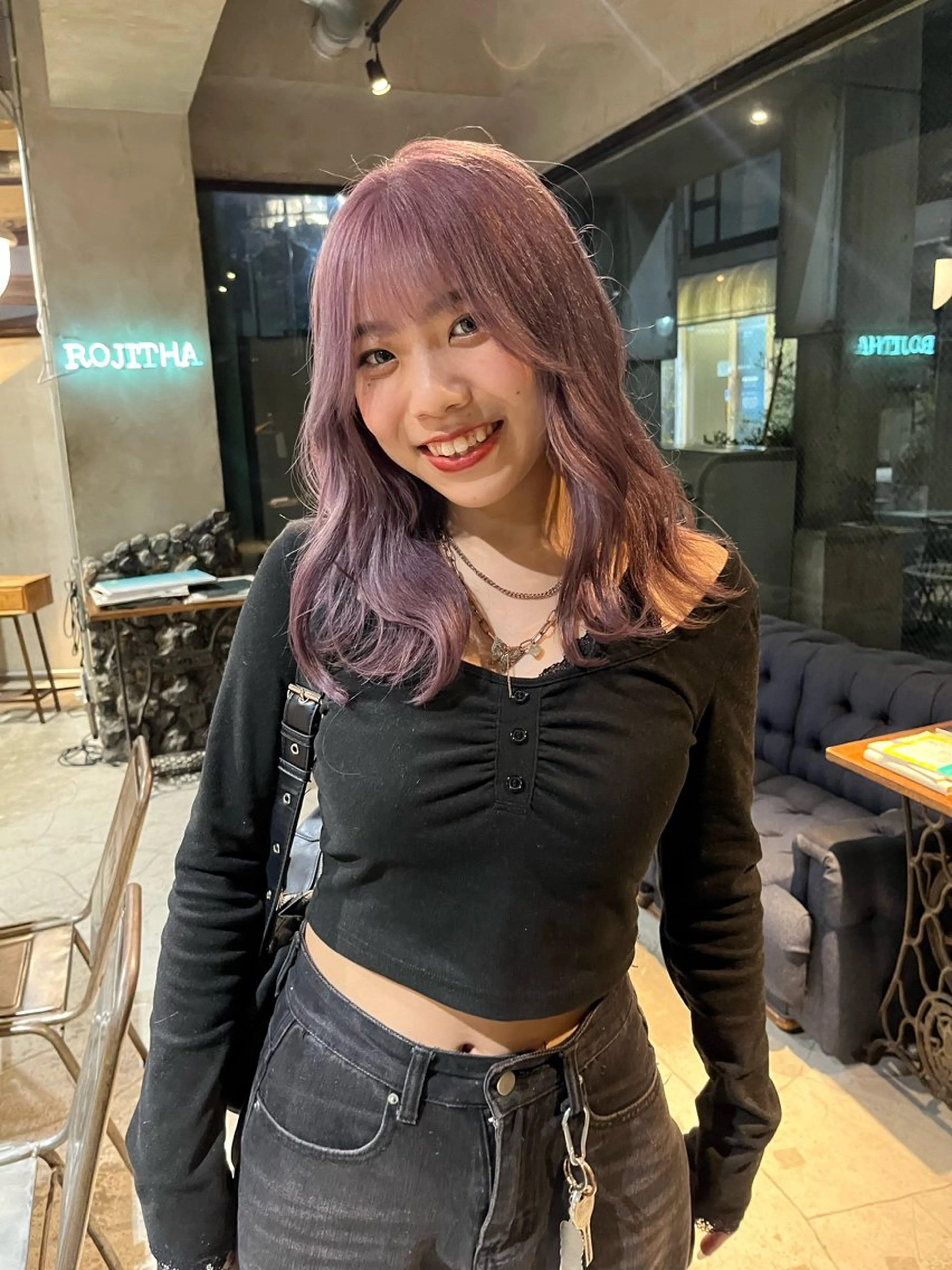 ロング カラー ヘアアレンジ ヘアカラー トリートメント ハイトーン/美髪矯正 🍃大江拓実のヘアスタイル