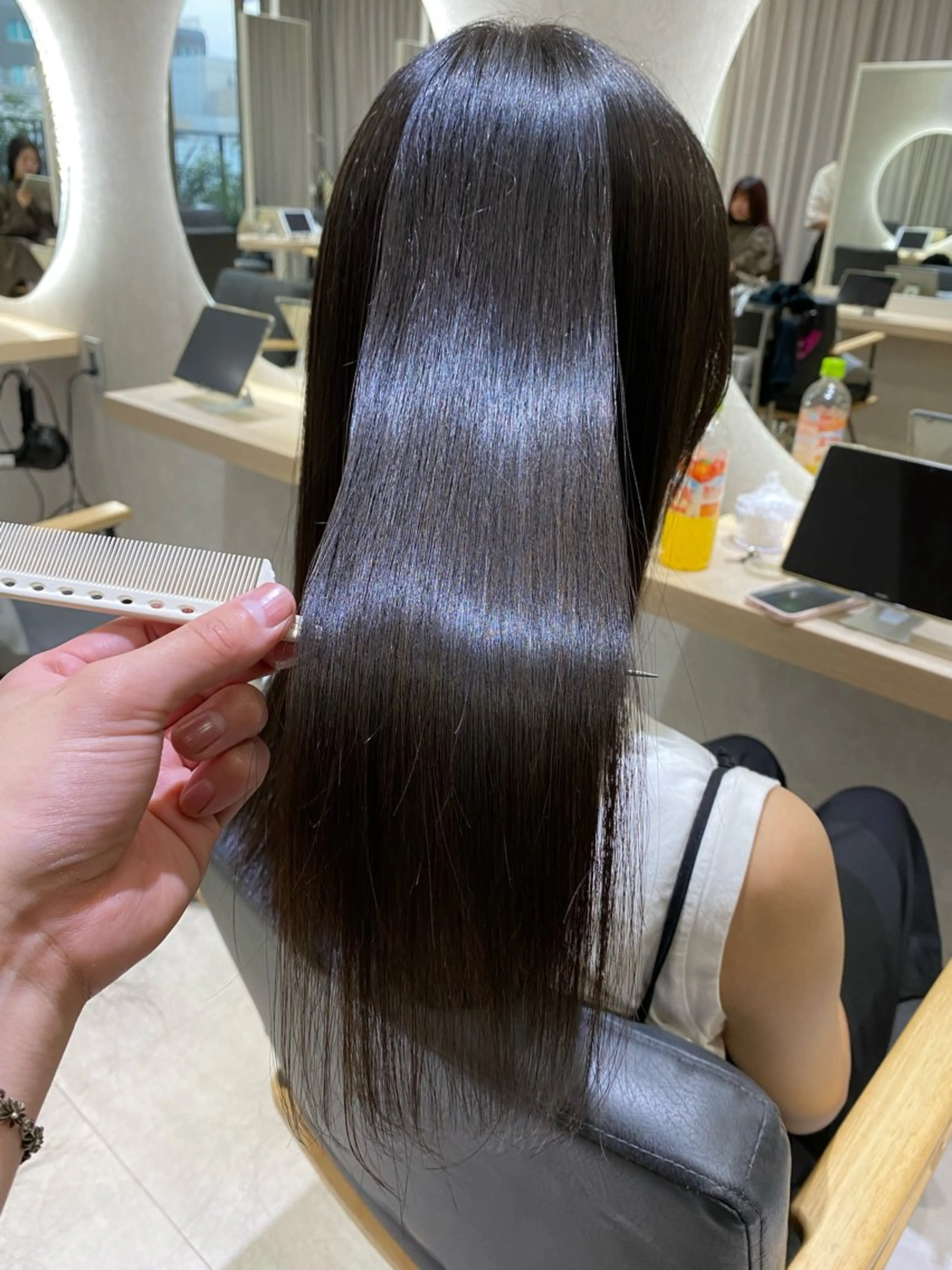 ロング トリートメント men'ssalon Zina天神所属・✨髪質改善/顔周りカ ット/縮毛矯正✨三隅のヘアスタイル