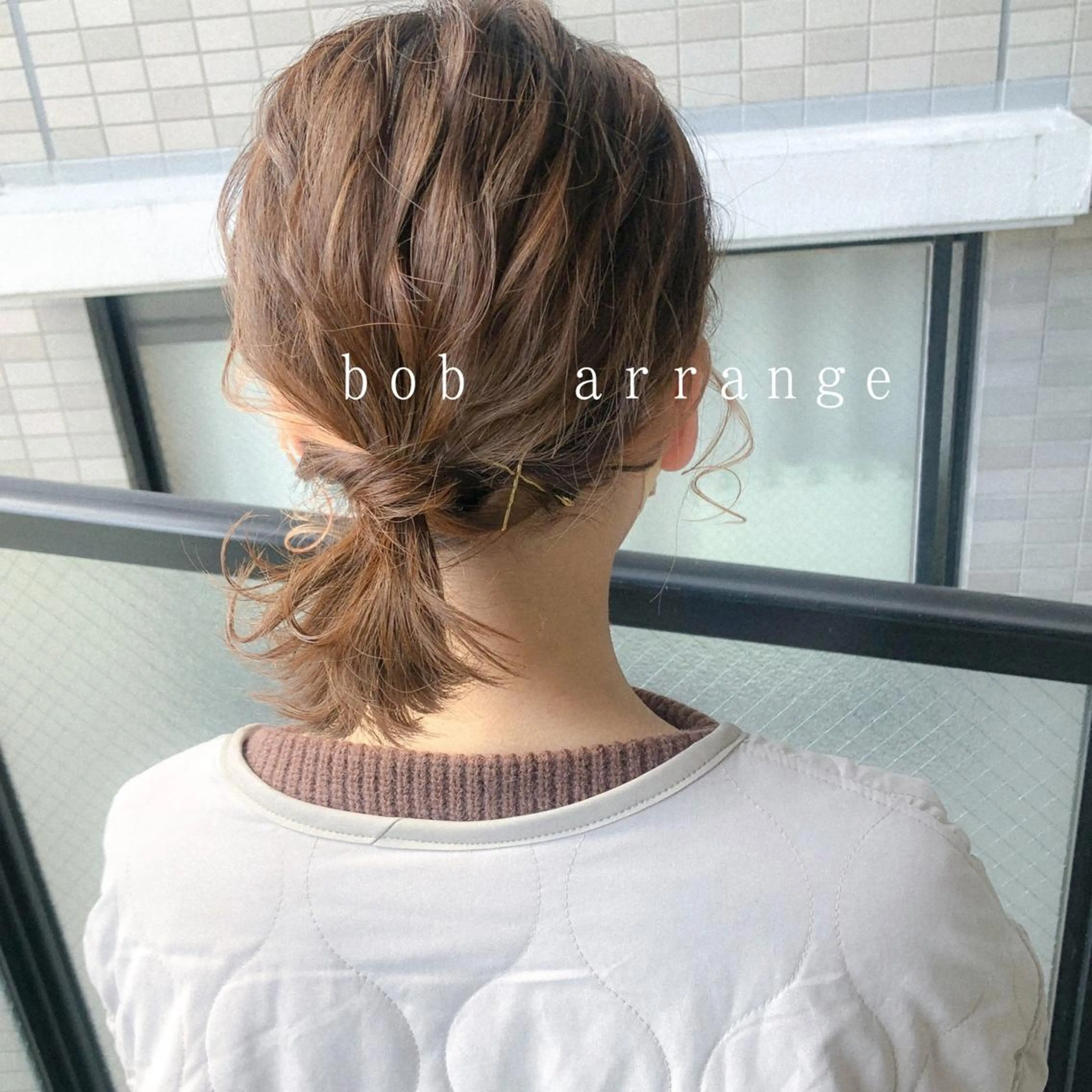 ショート ボブ ヘアセット カラーパティシエ facce🌼ikoのヘアスタイル