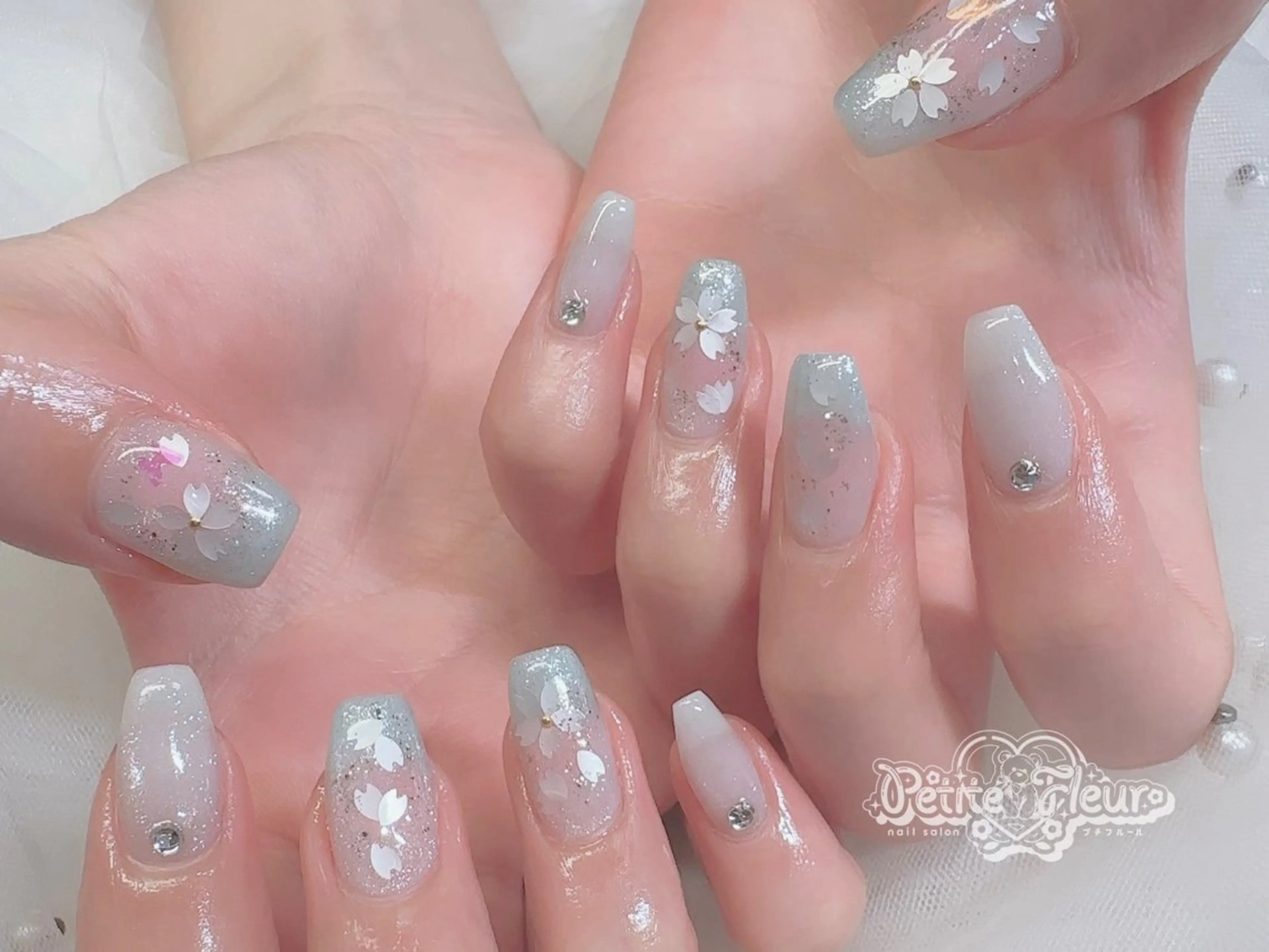 ネイル ハンドネイル ❁⃘*。Petite fleur❁⃘*りさのネイルデザイン