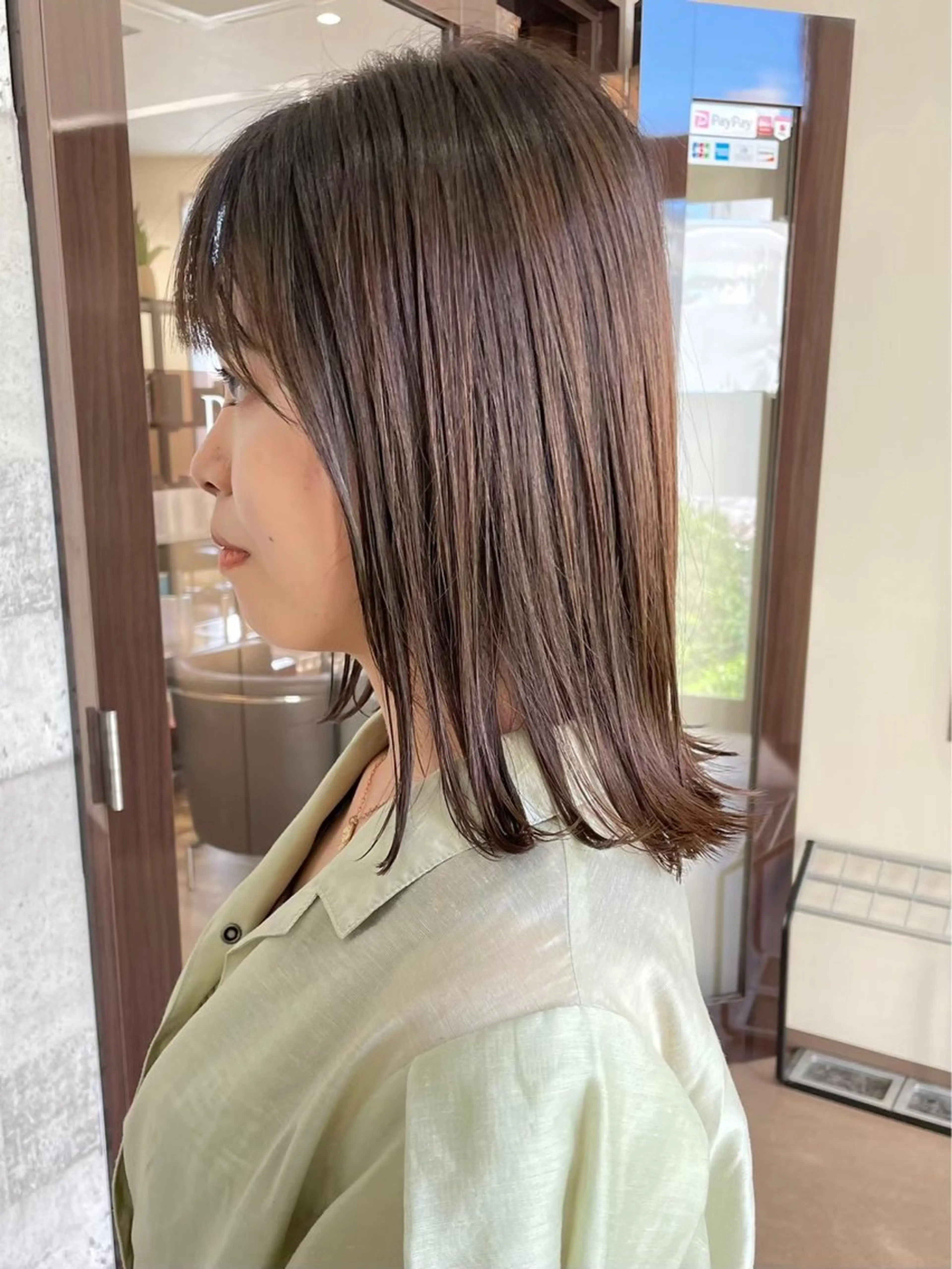 ミディアム カラー 北島 遥香🫧インナ ー /ベージュカラーのヘアスタイル