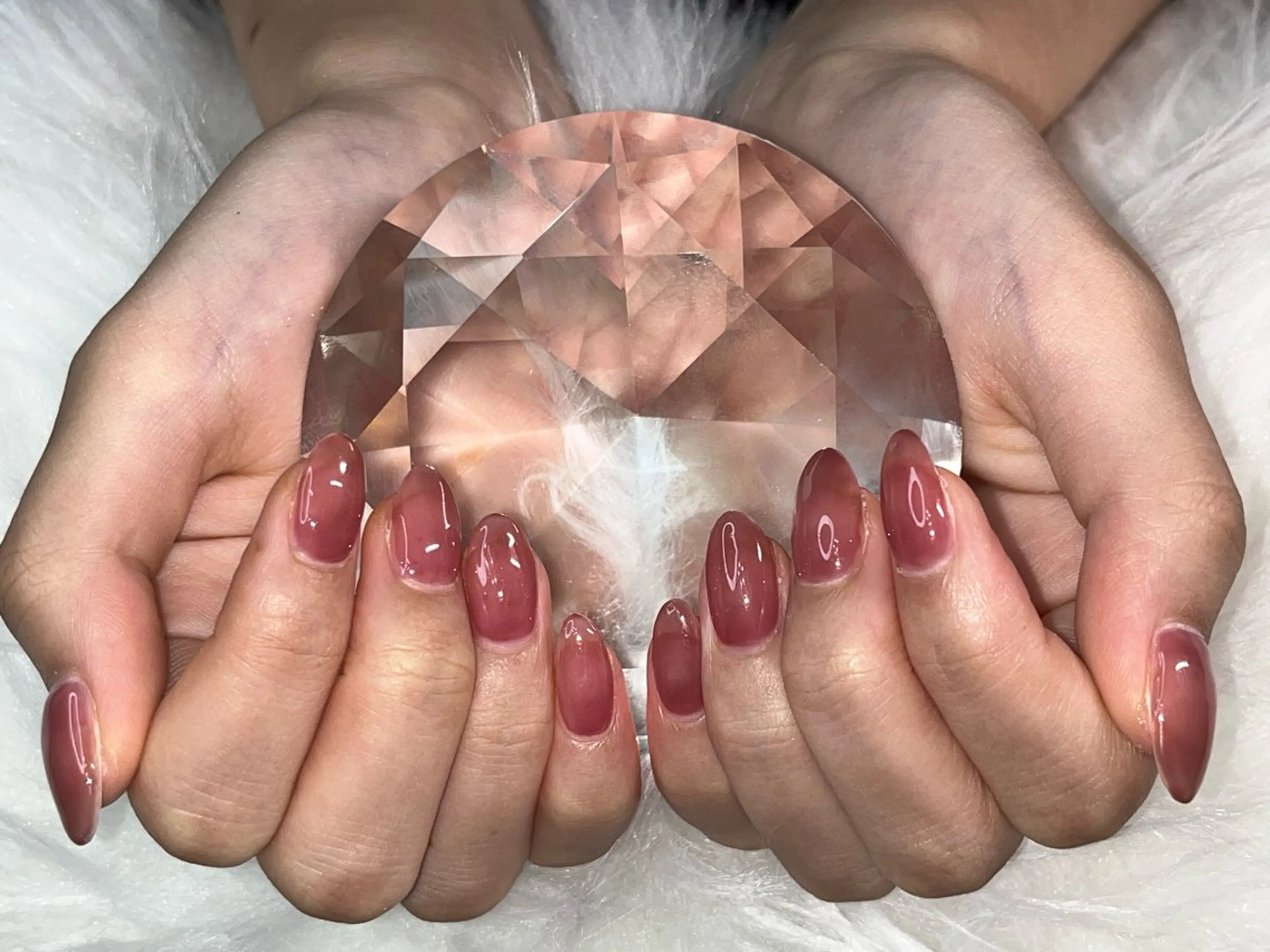 ネイル アートネイル マグネットネイル ニュアンスネイル ワンカラーネイル シンプルネイル ハンドネイル プライベートサロン N's Nailのネイルデザイン