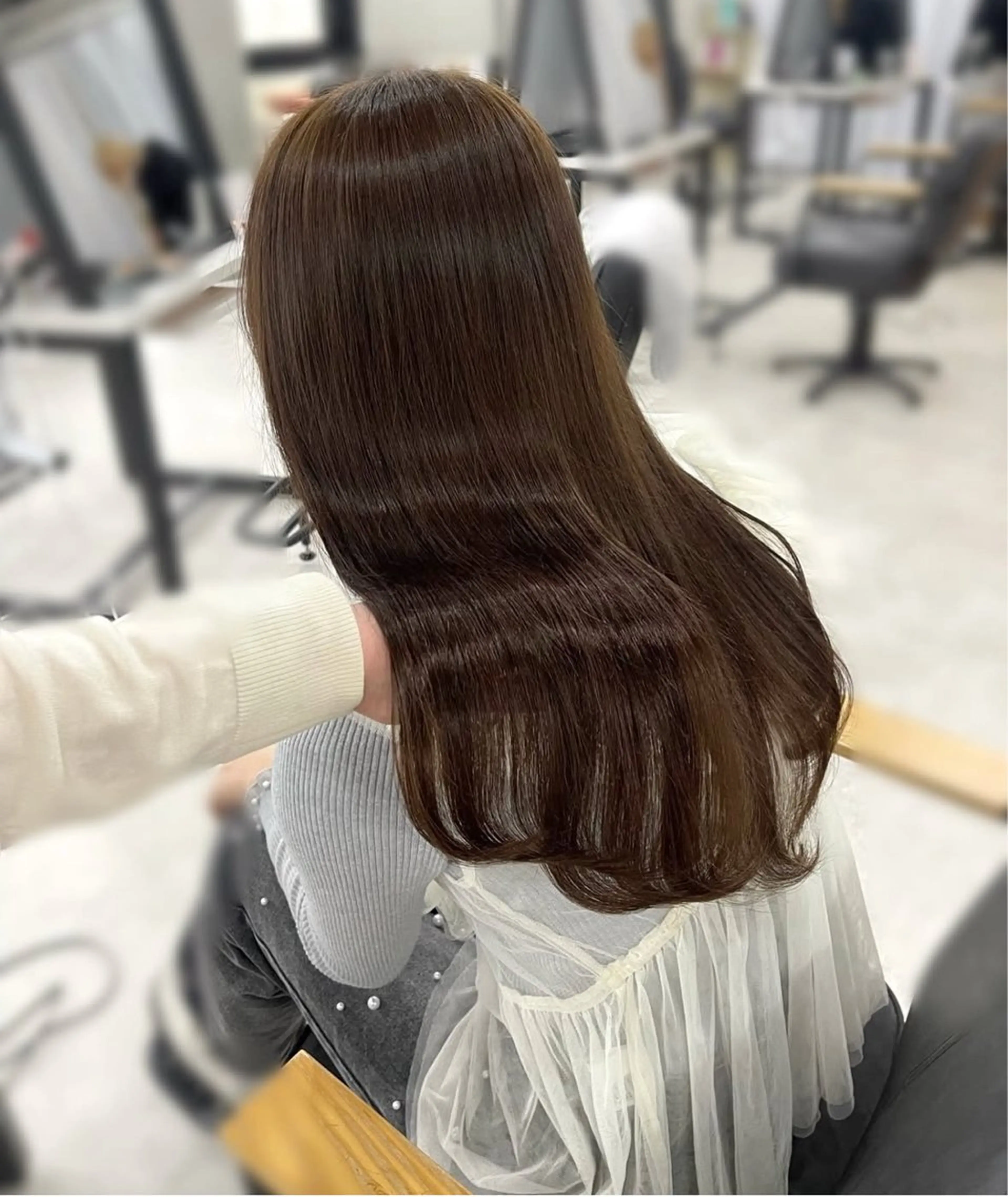 ロング カット ヘアカラー トリートメント 盛れる顔まわり✨🎀 モテカラー別所好葉のヘアスタイル