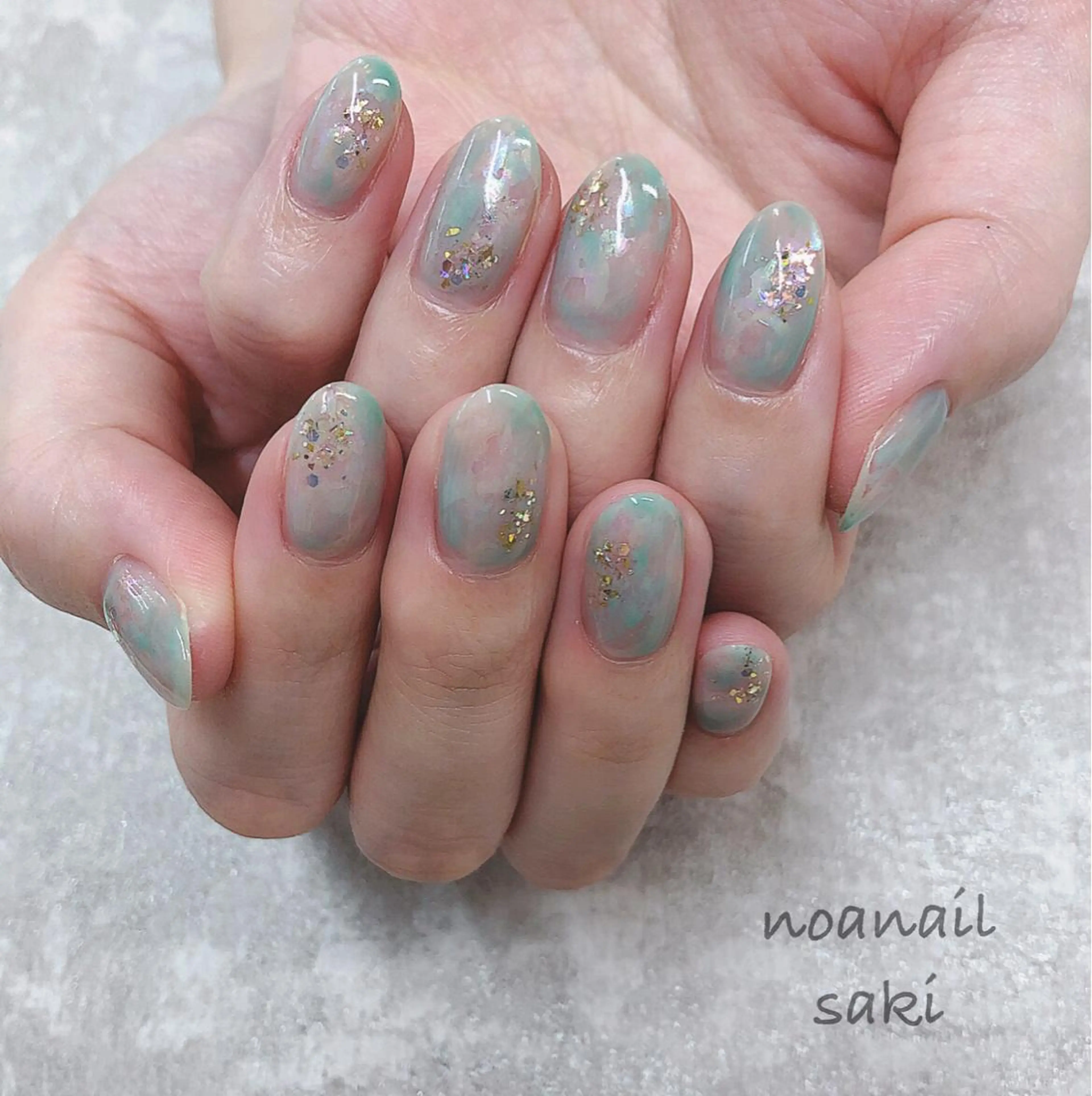 ショート ネイル nailsalon noa所属・nailist sakiのネイルデザイン