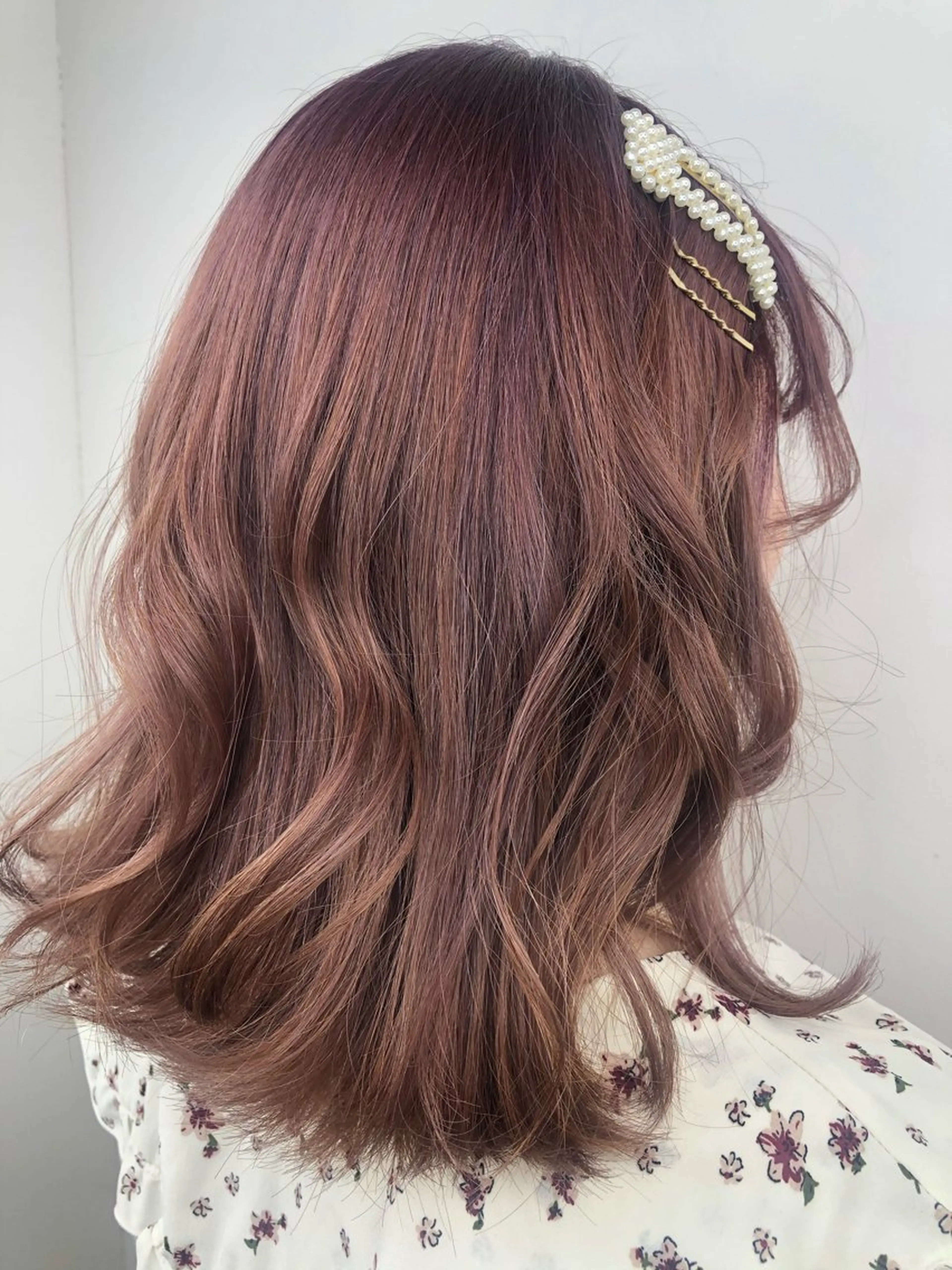 セミロング カラー 髪質改善・艶カラー 加茂瑞希のヘアスタイル