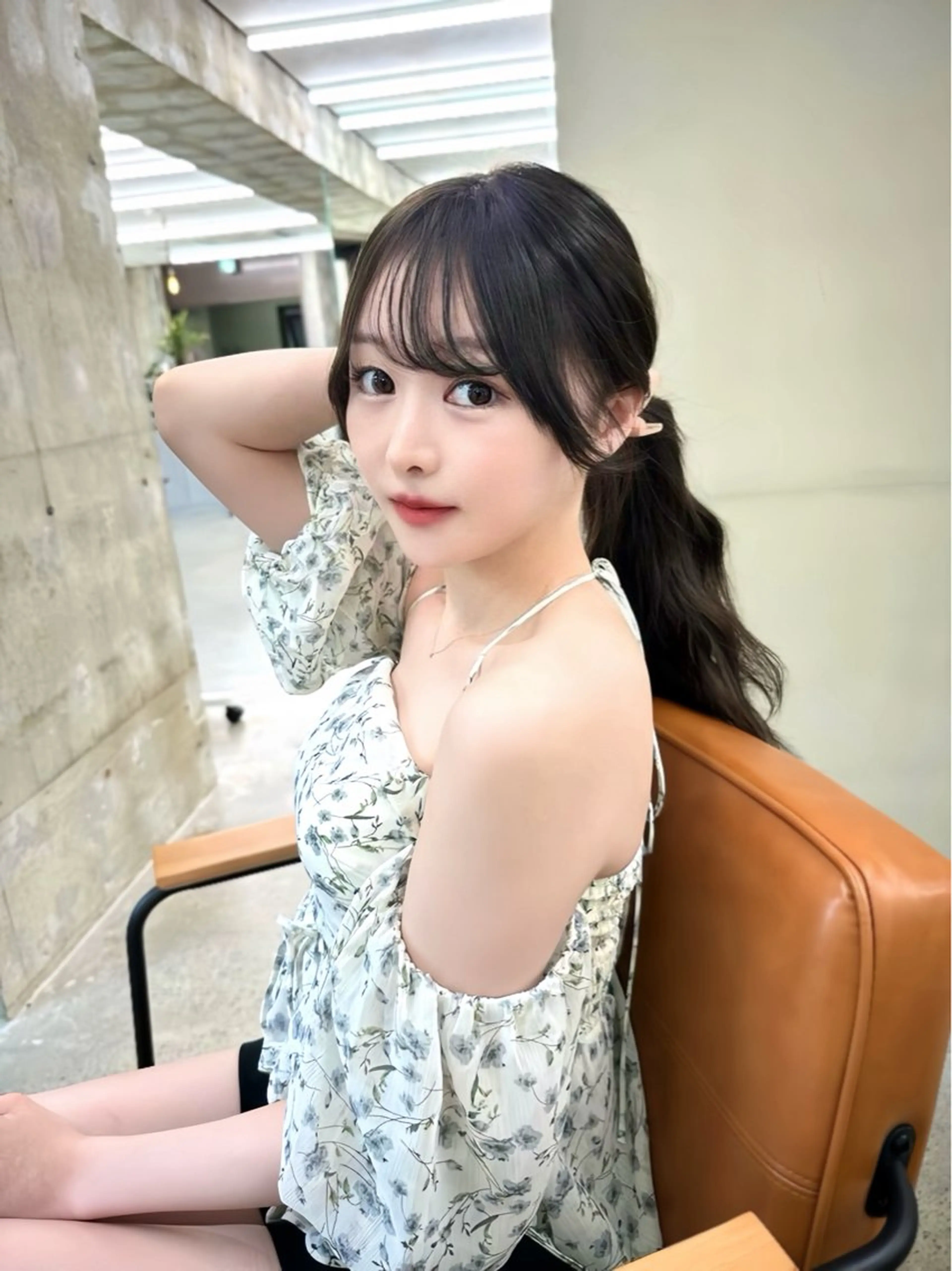 セミロング トリートメント 盛れる顔周り /透明感/かりん🎀のヘアスタイル