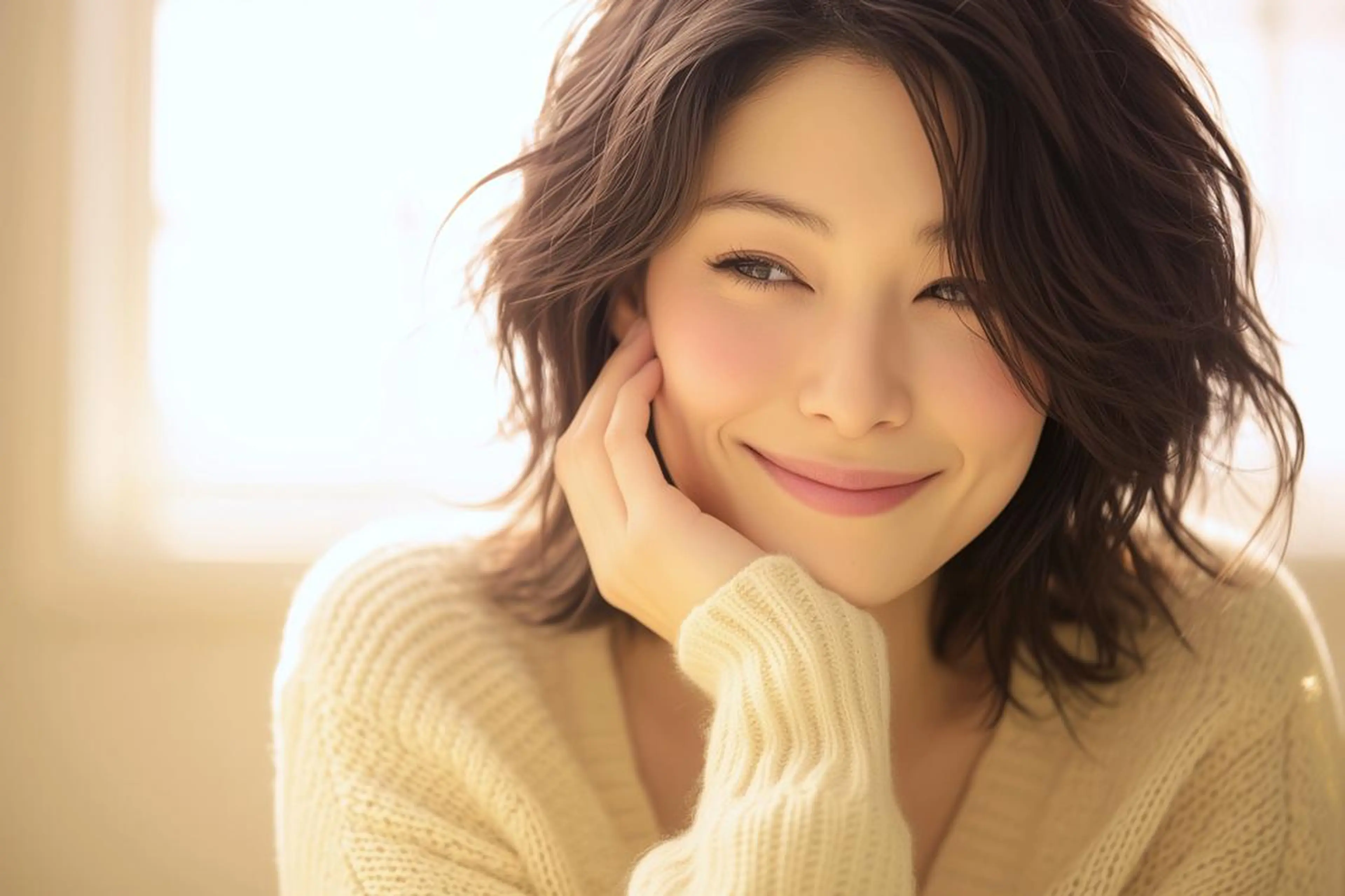 ミディアム パーマ カット パーマ 再現性ショートボブ 木又克美のヘアスタイル