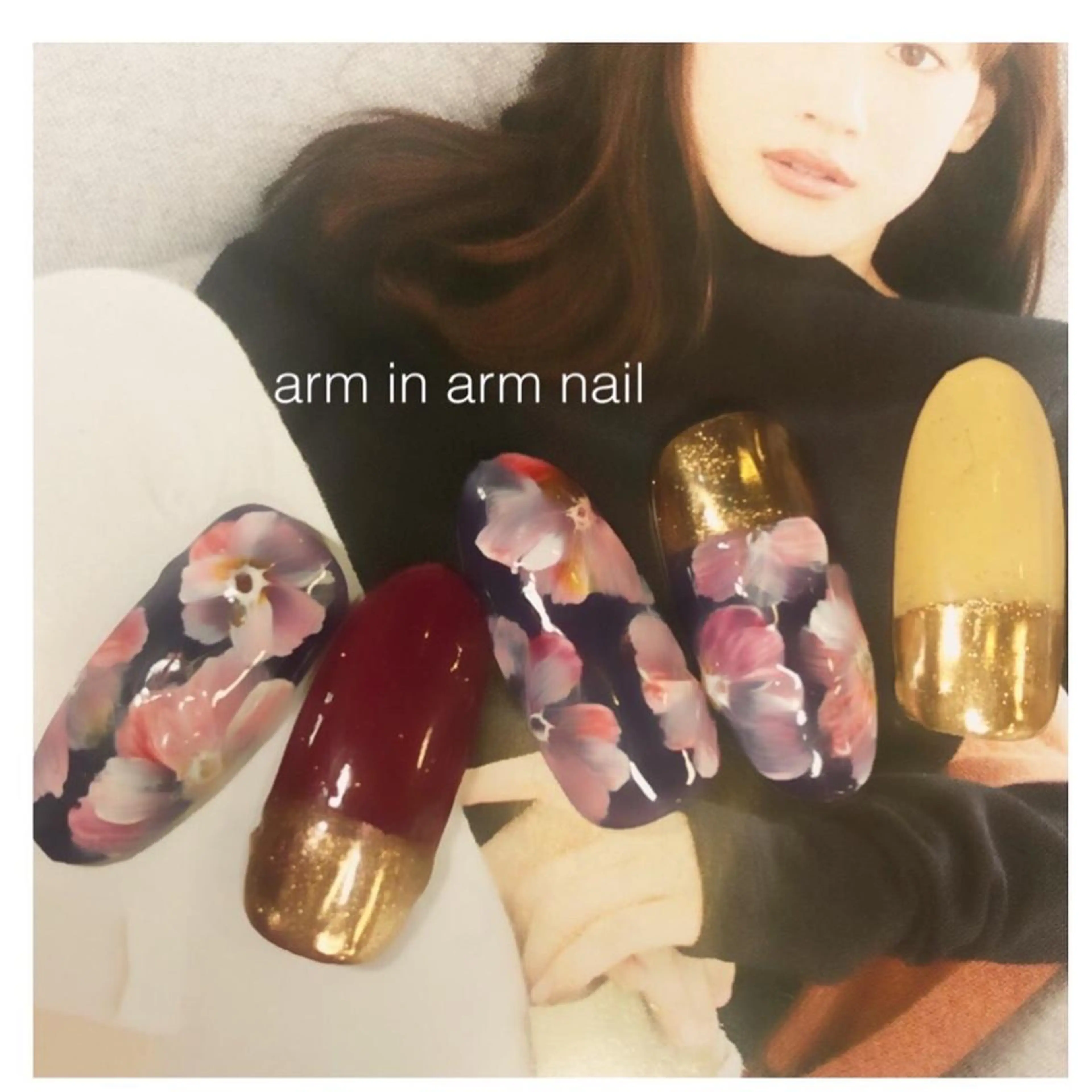 ネイル arm in arm ︎✿Yamamotoのマツエク・マツパデザイン