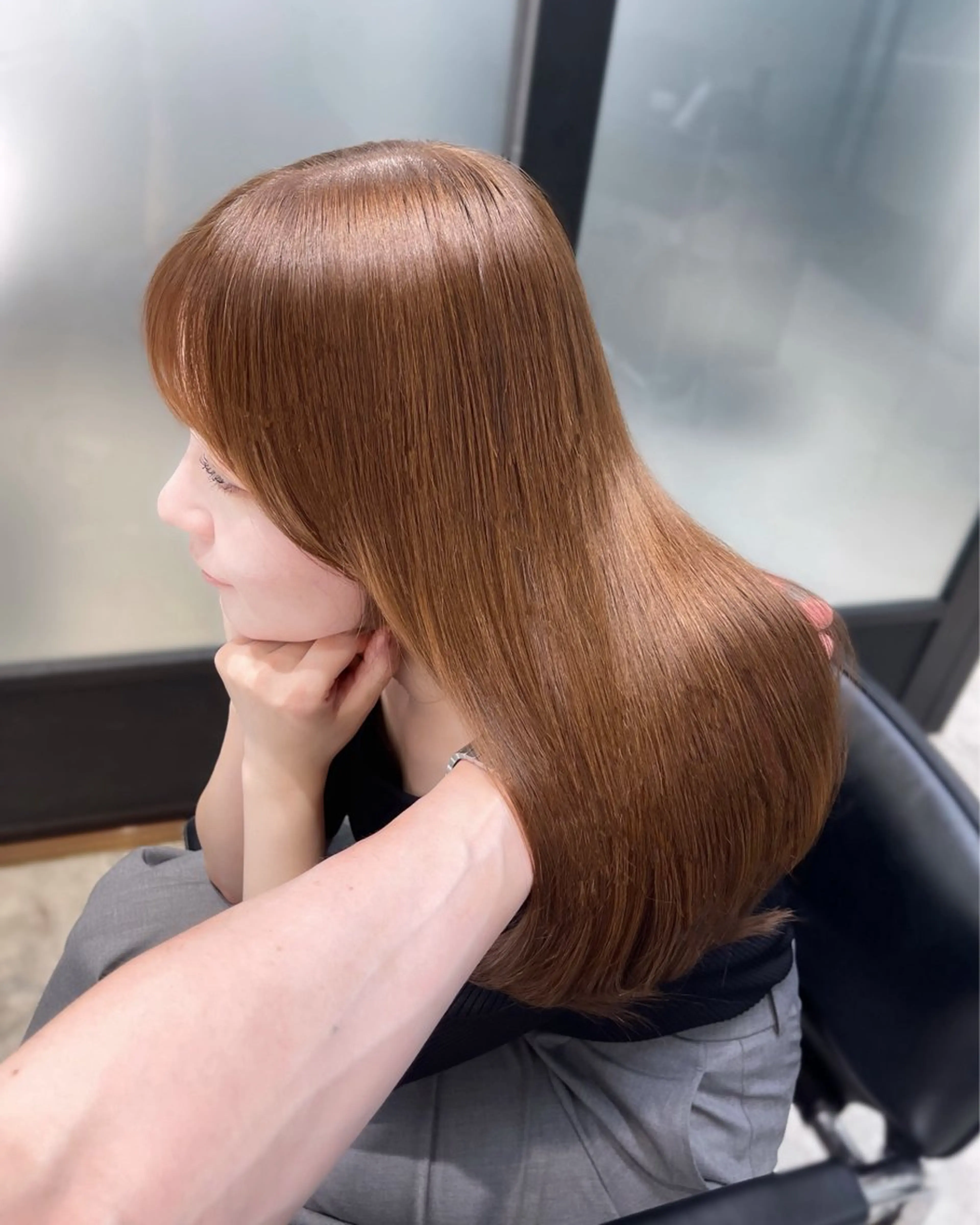 ロング 髪質改善 トリートメント カット トリートメント 韓国レイヤーカット 髪質改善▫️水野有真のヘアスタイル