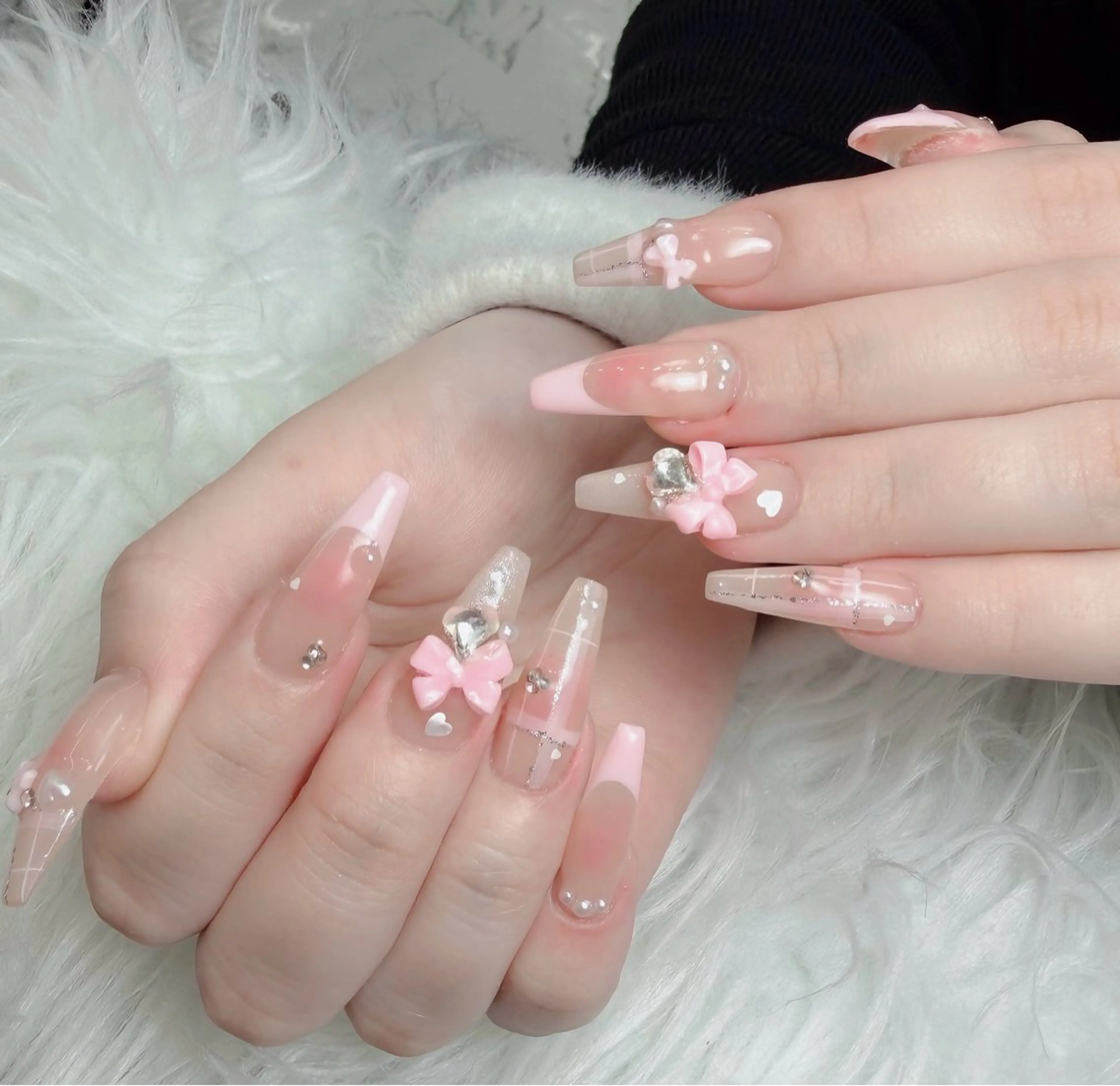 ネイル アートネイル 韓国ネイル 持ち込み ワンホンネイル ハンドネイル Lenie Nail Salonのネイルデザイン