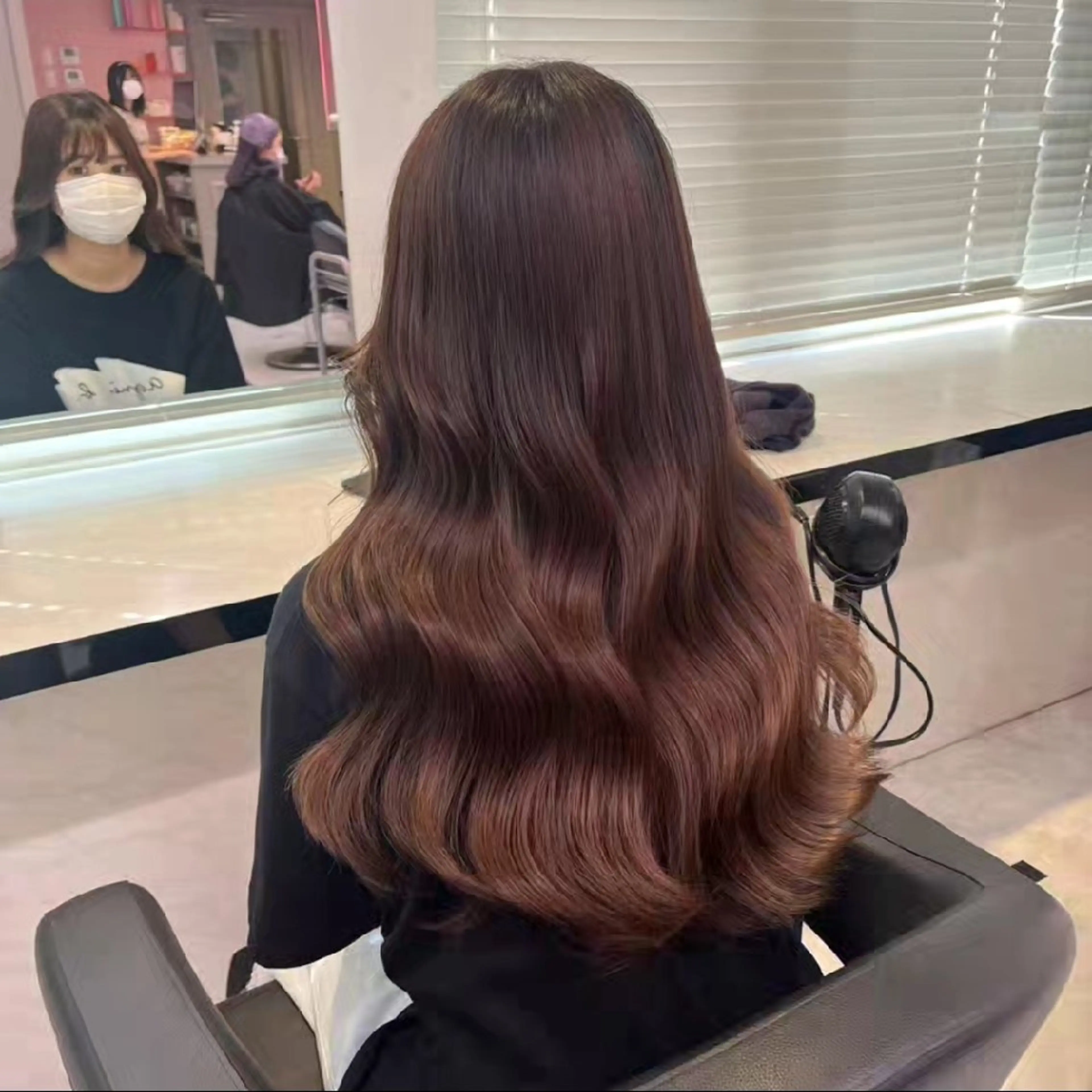 ロング カラー ヘアアレンジ ブラウンカラー 透明感カラー オレンジ ピンクカラー ロング 銀座/ショート/ メンズ/HINOKIのヘアスタイル
