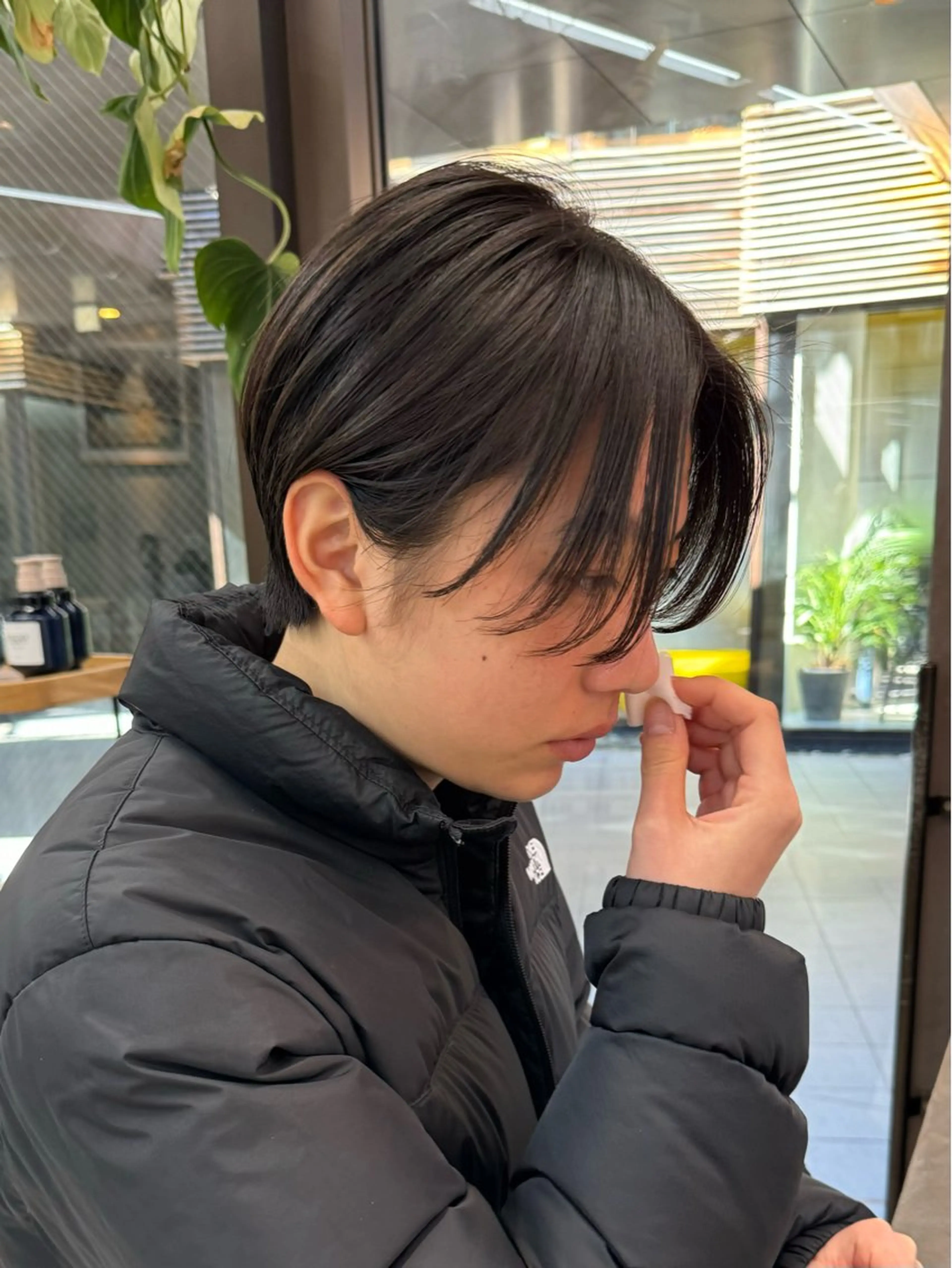 ショート カラー ショートボブ ハンサムショート ベージュカラー ボブ ショートヘア カット ヘアカラー トリートメント mee.表参道所属・ボブ/ショート /パーマ/shinのヘアスタイル