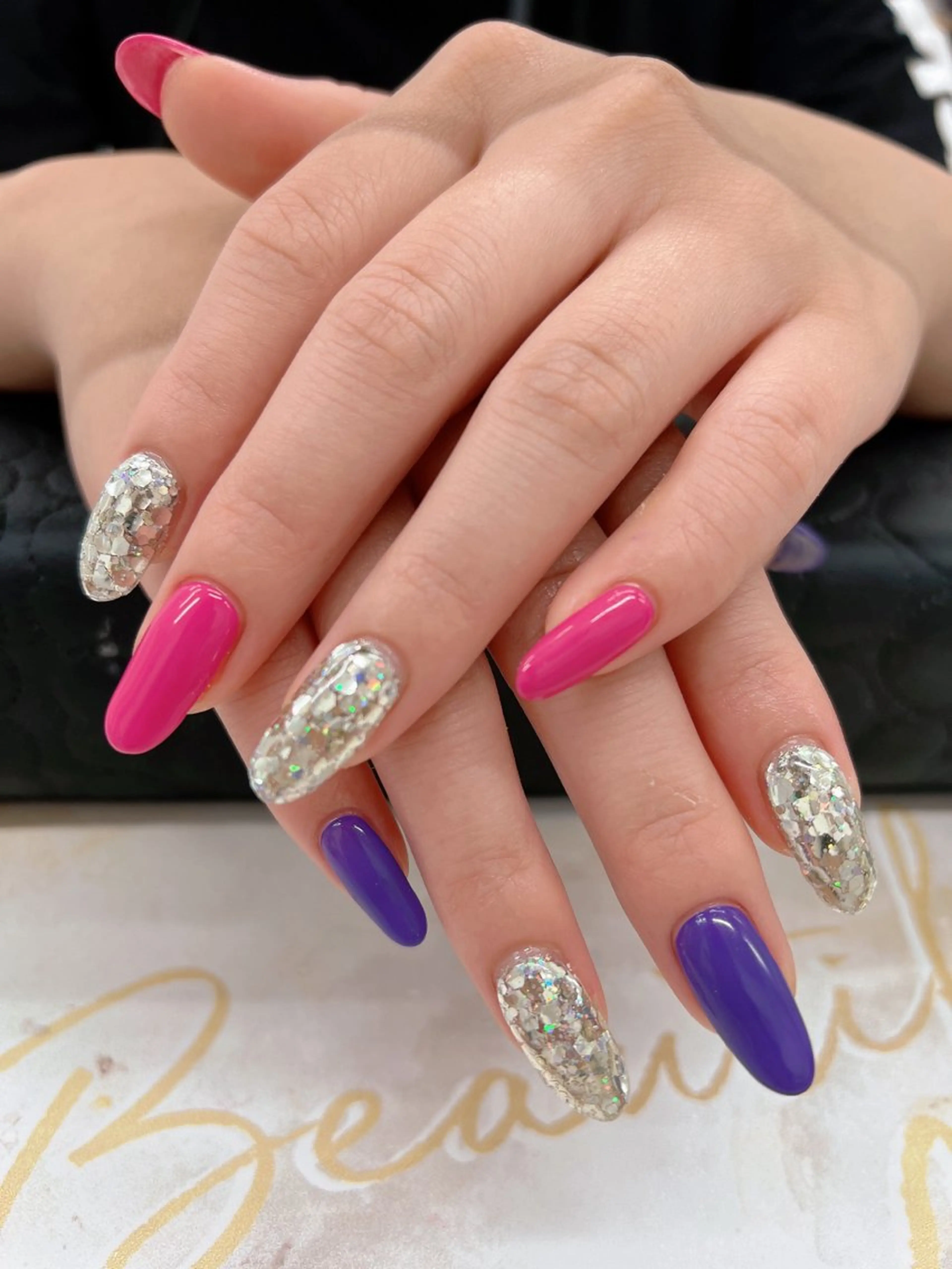 【韓国風ホログラムネイル】 ☆新規 4000 ☆再来4500の写真