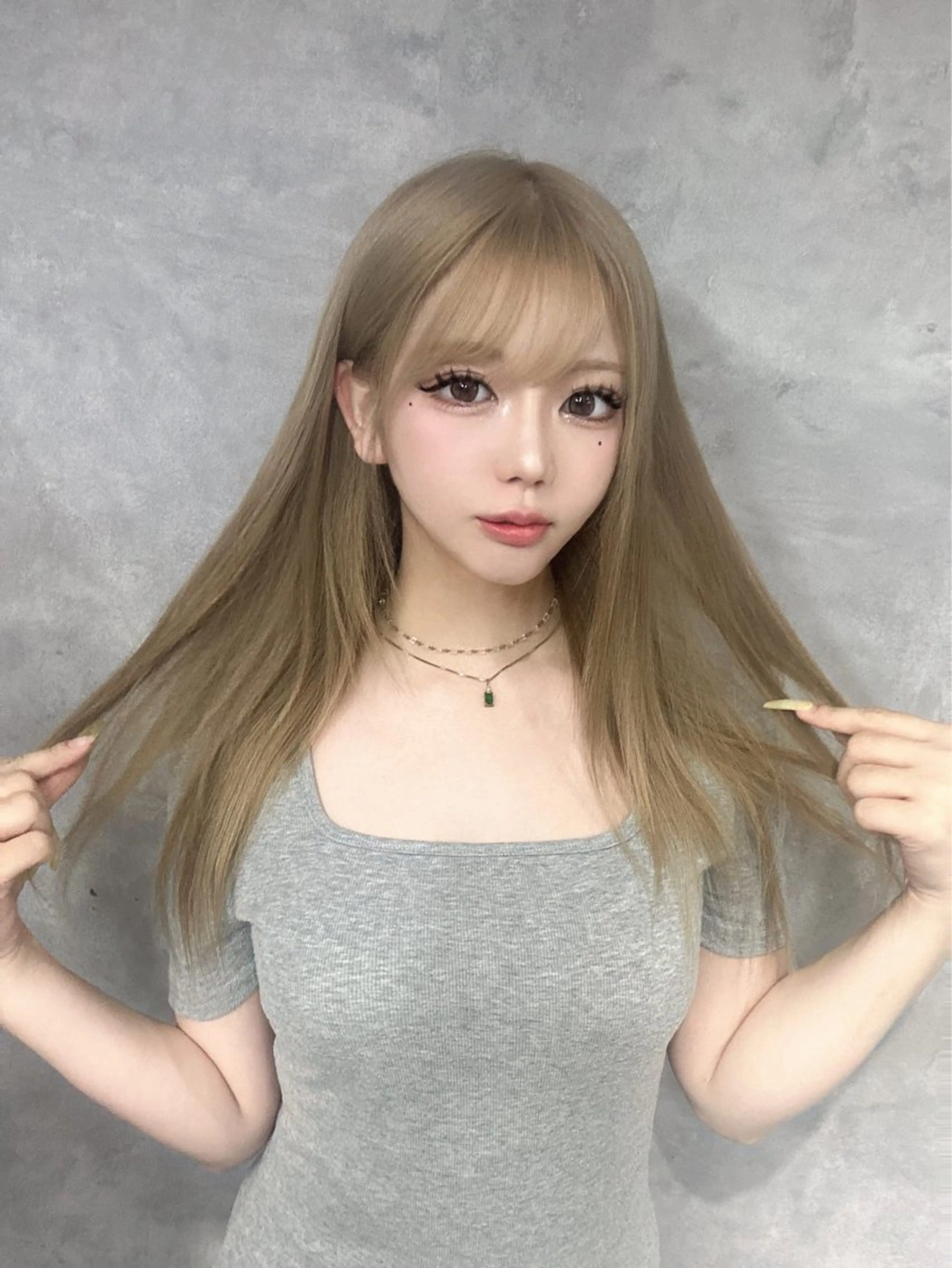 ロング エクステ ヘアカラー 🪡プルエクステ🪡 カラエク評価◎ユウゴのヘアスタイル