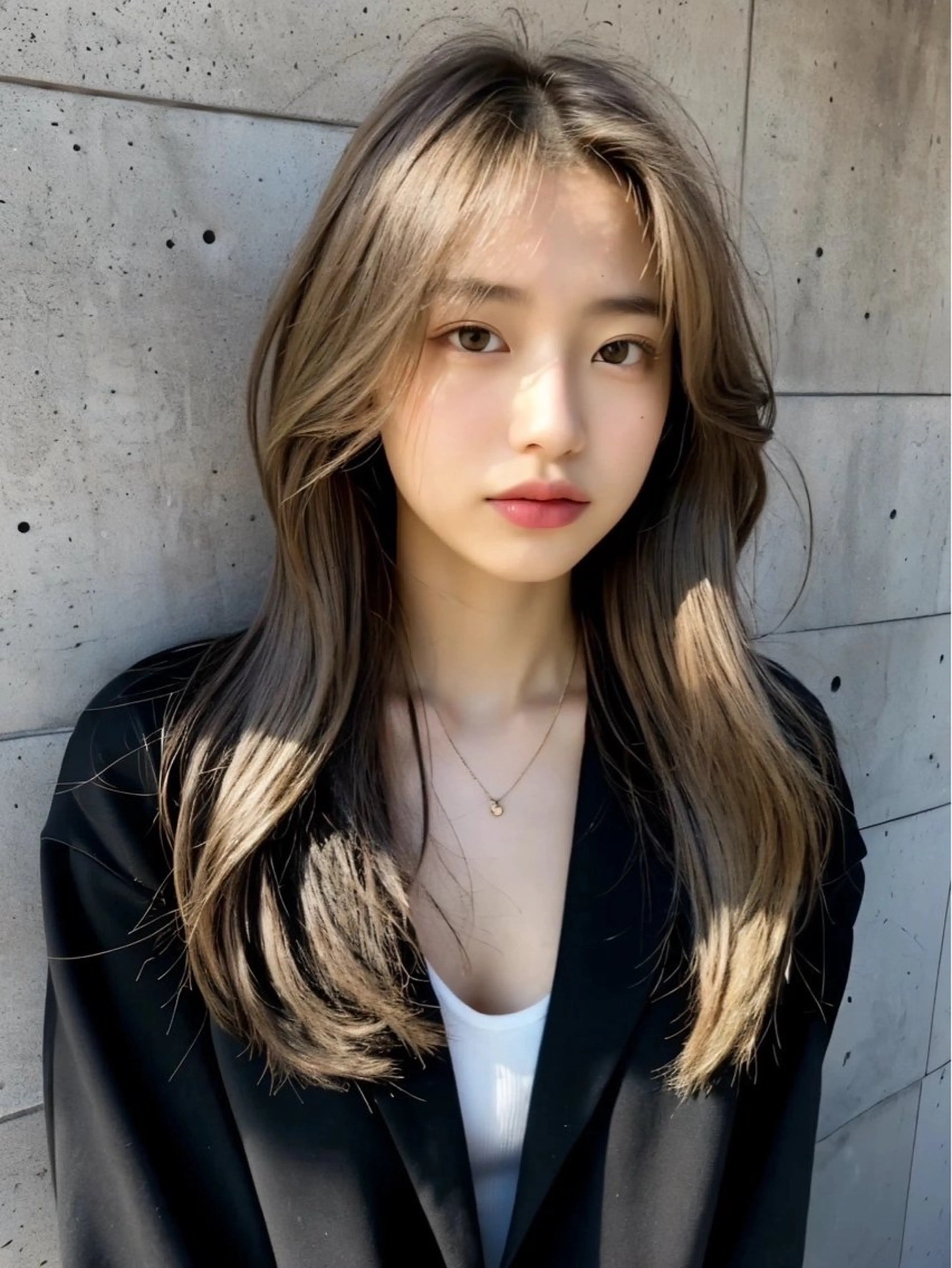 メンテナンスカット＋透明感ダブルカラー＋トリートメント（ブリーチ込み）の写真