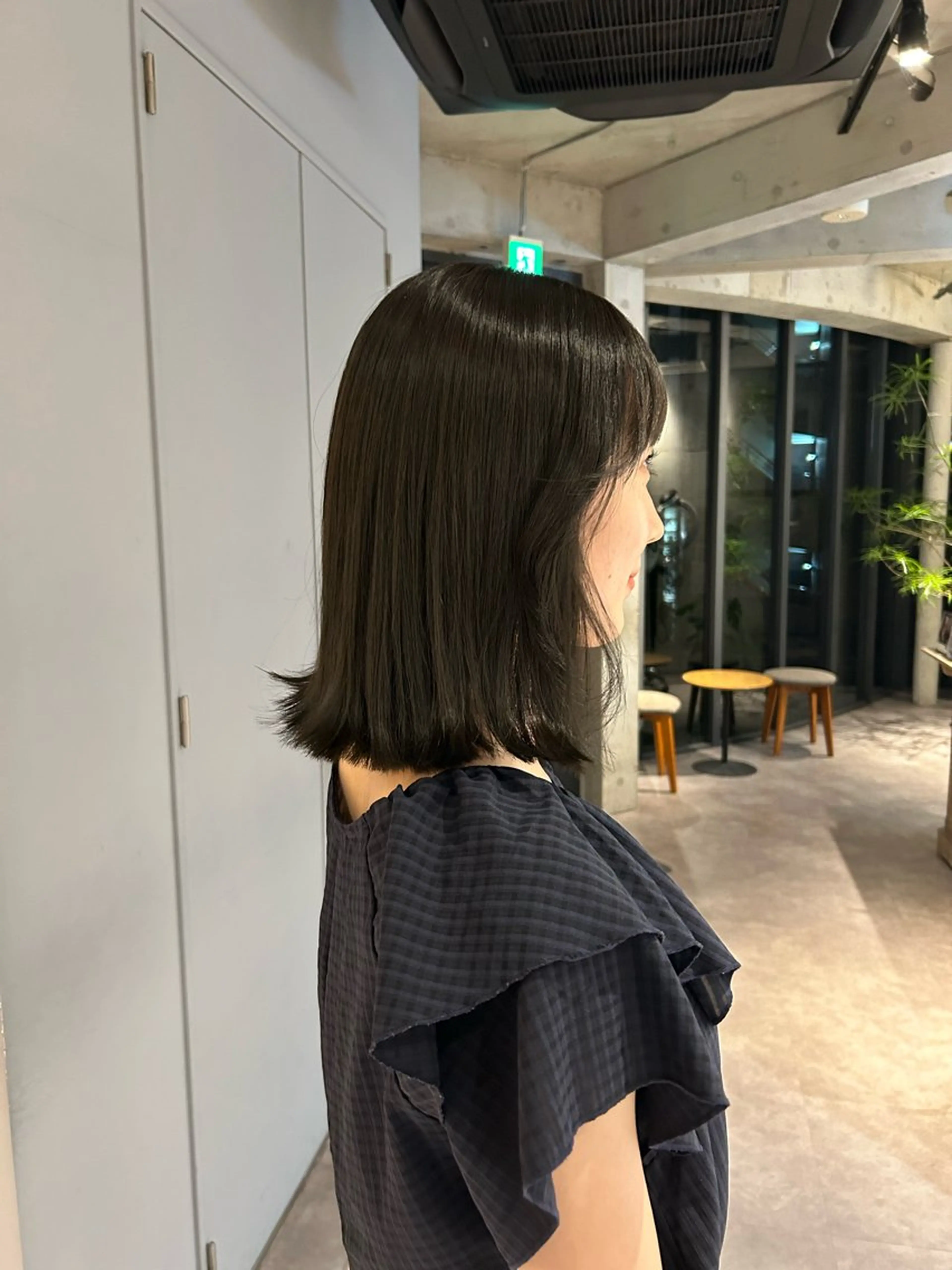 ミディアム カラー 透明感カラー 葉月/ボブ/ 透明感カラー／中目黒のヘアスタイル