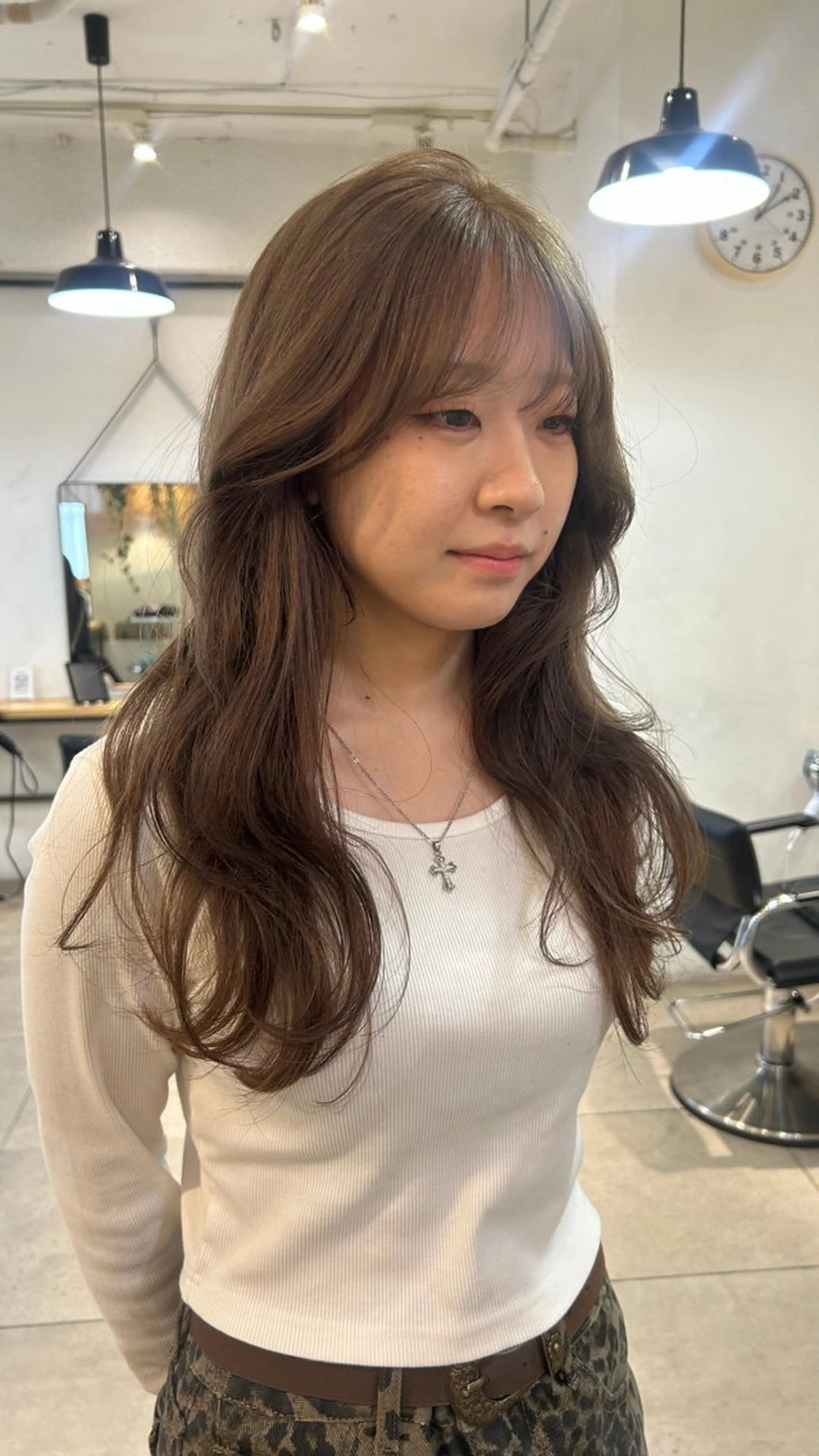 ロング カラー ヘアカラー トリートメント じゅわっと暖色カラー 🍊Moemiのヘアスタイル