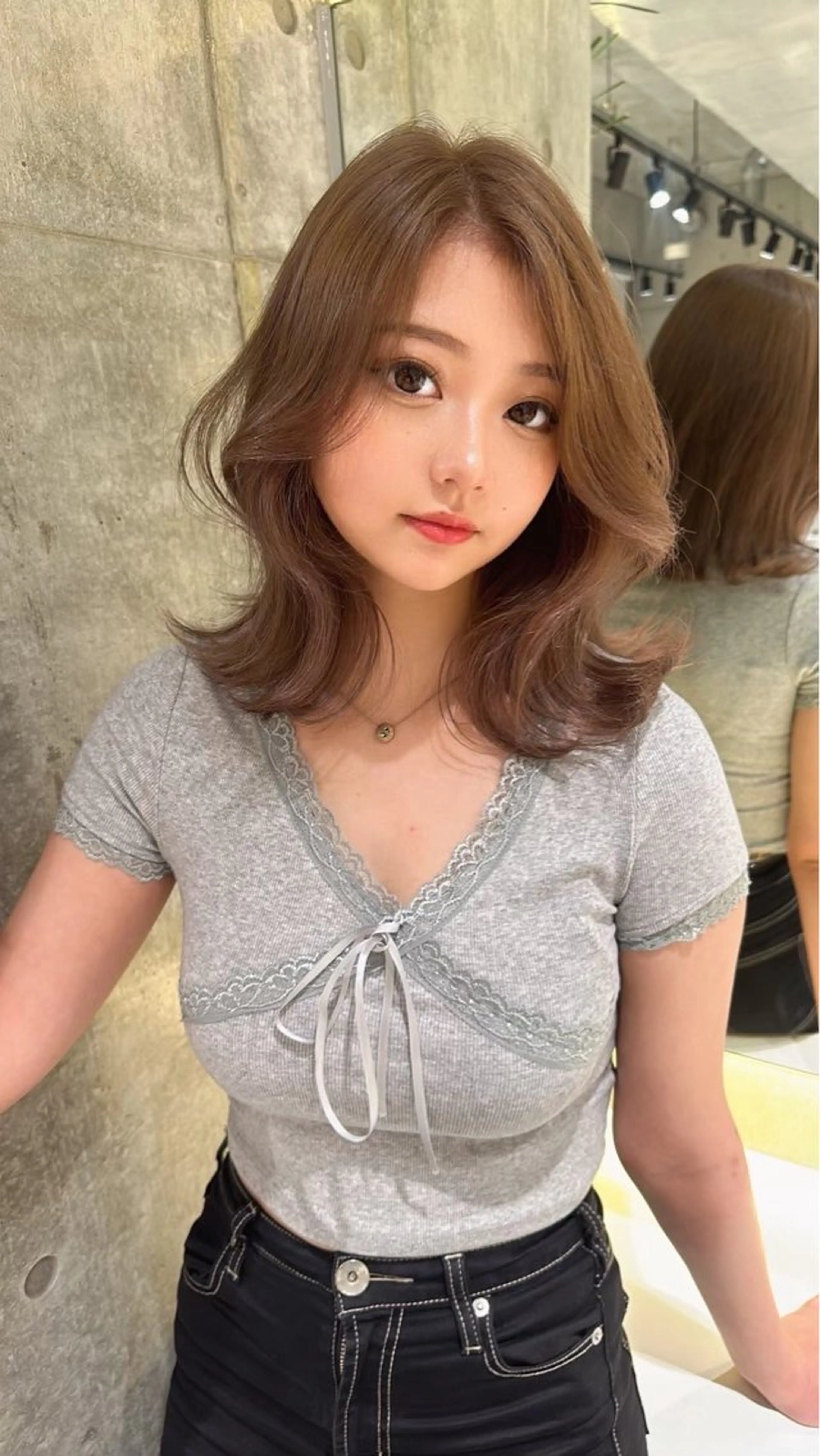 ミディアム カラー カット ヘアカラー トリートメント 🌈Hiroki🌈 福岡の愛され美容師のヘアスタイル