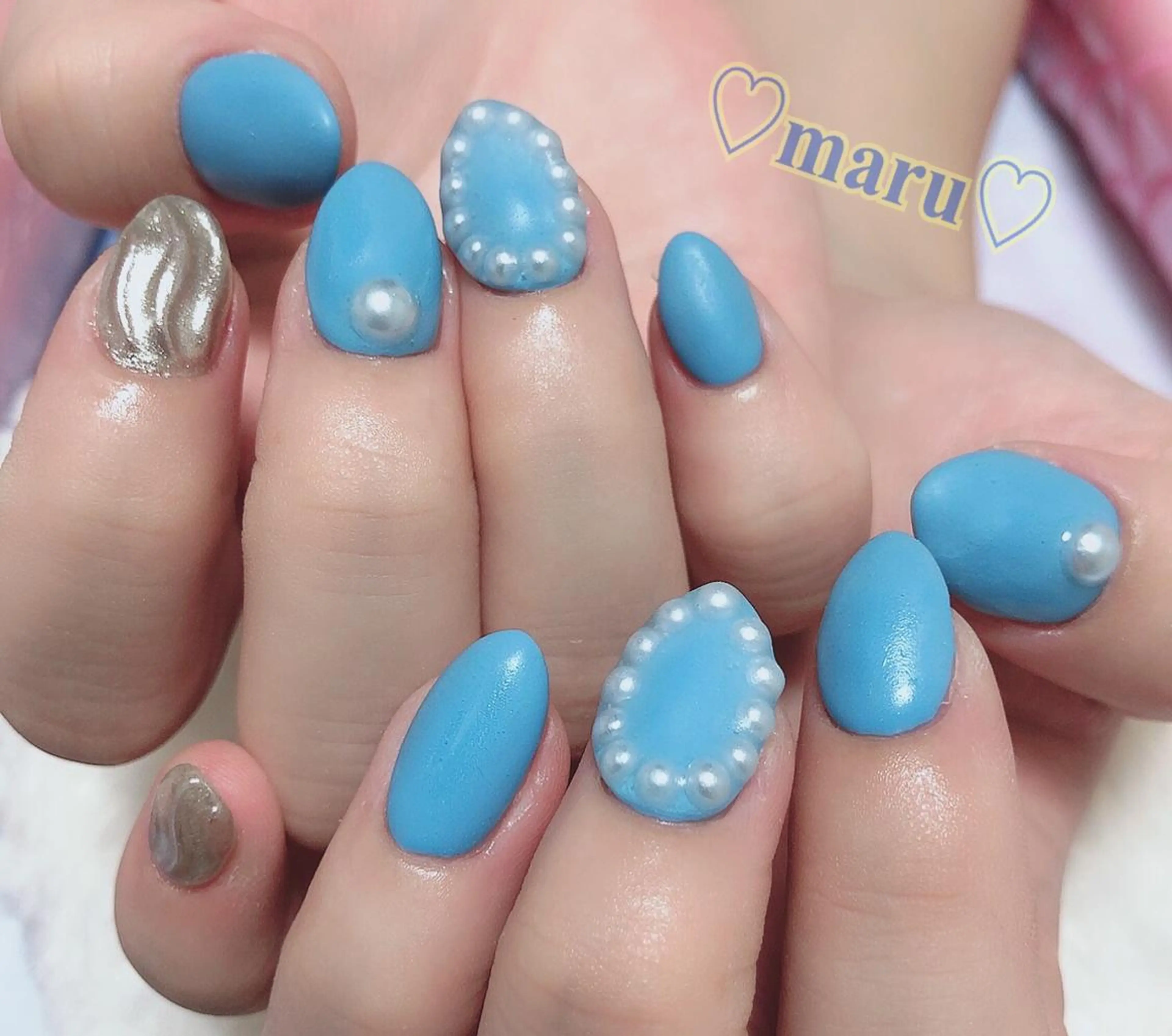 ネイル ハンドネイル フットネイル まるみ ♡のネイルデザイン