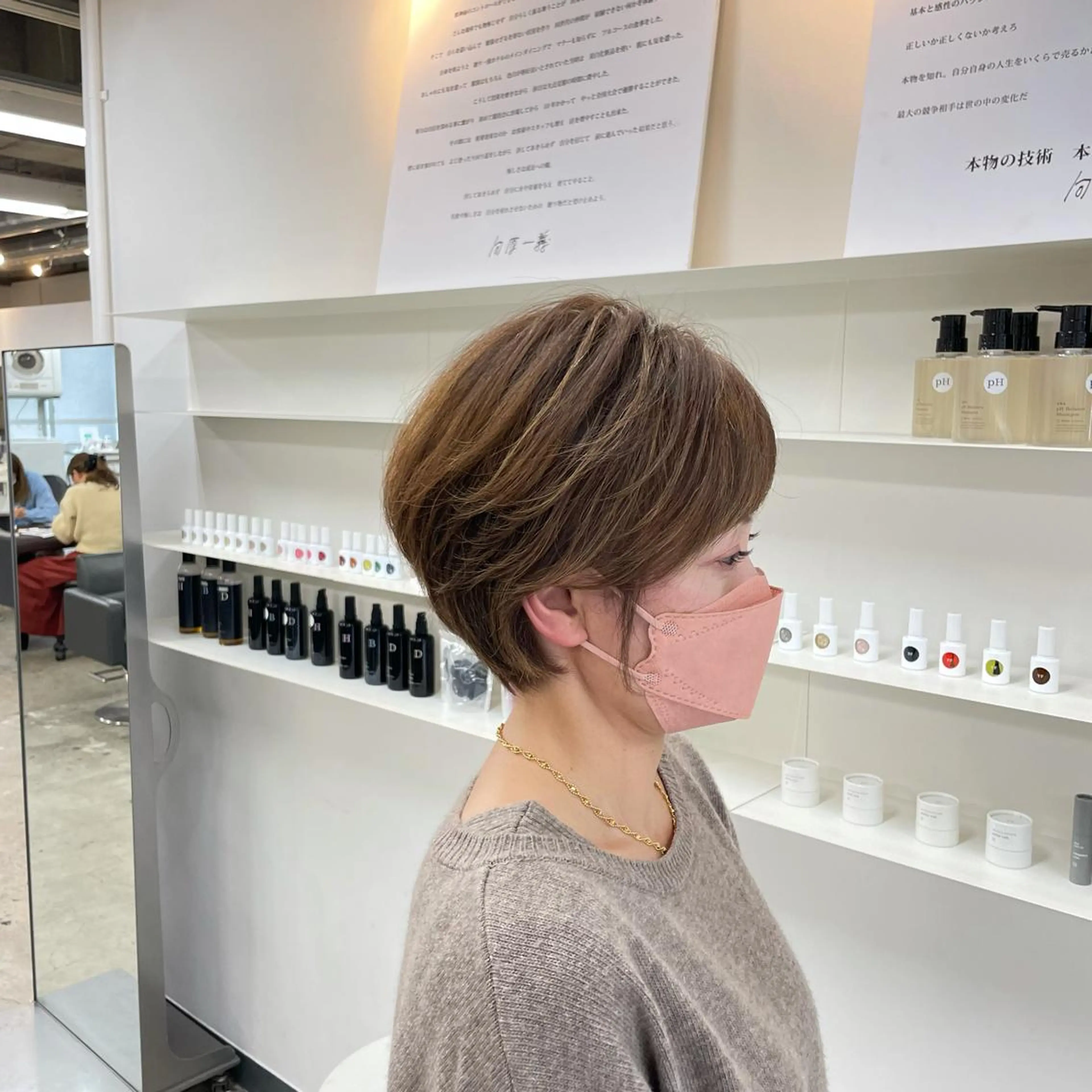 ショート 似合わせカット ショートヘア カット uka 東京ミッドタウン 六本木所属・🥀似合わせ🥀 柔らかカラー・タイトのヘアスタイル