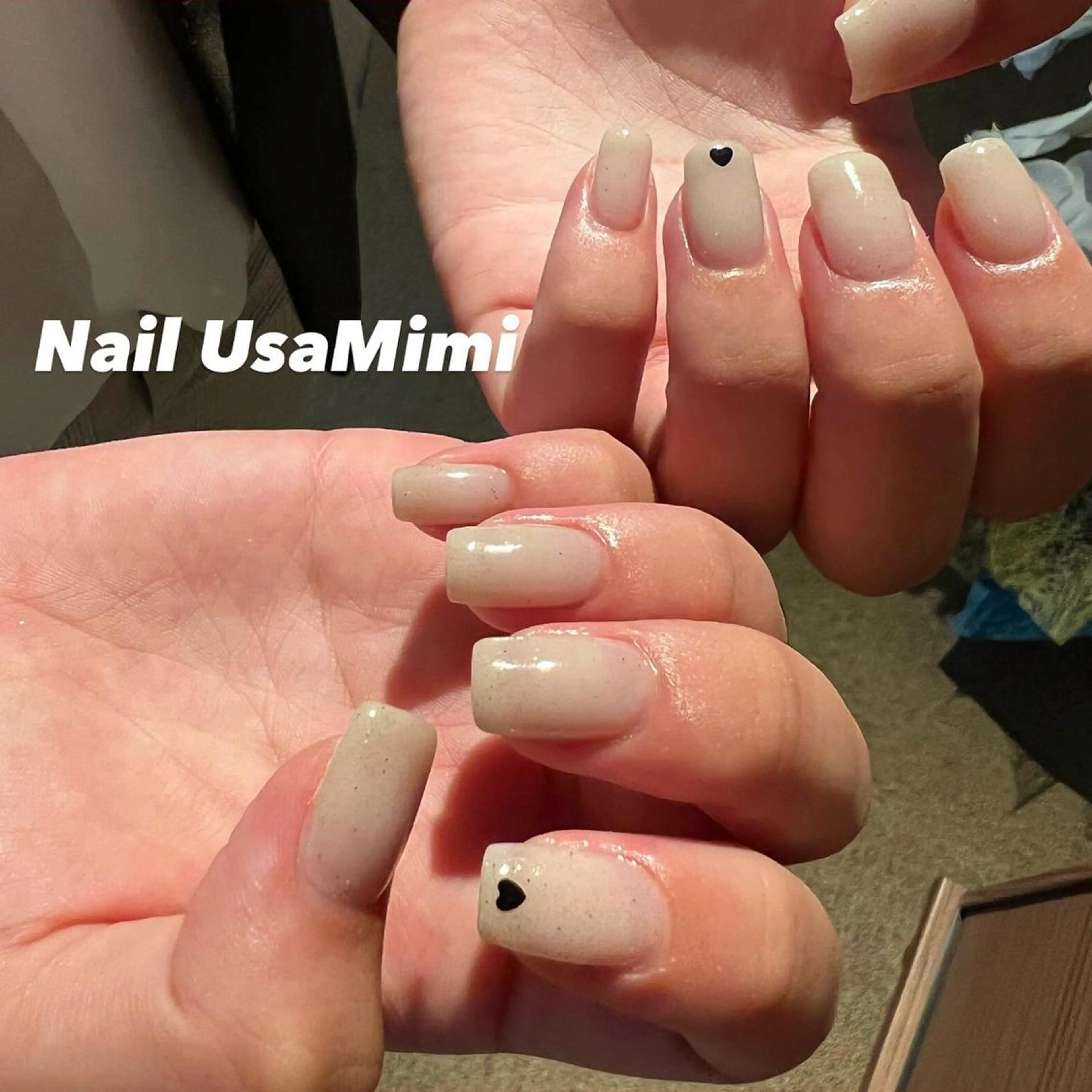 ネイル クリアネイル フットネイル ジェルネイル マグネットネイル 持ち込み 本町ネイルNail UsaMimiのネイルデザイン