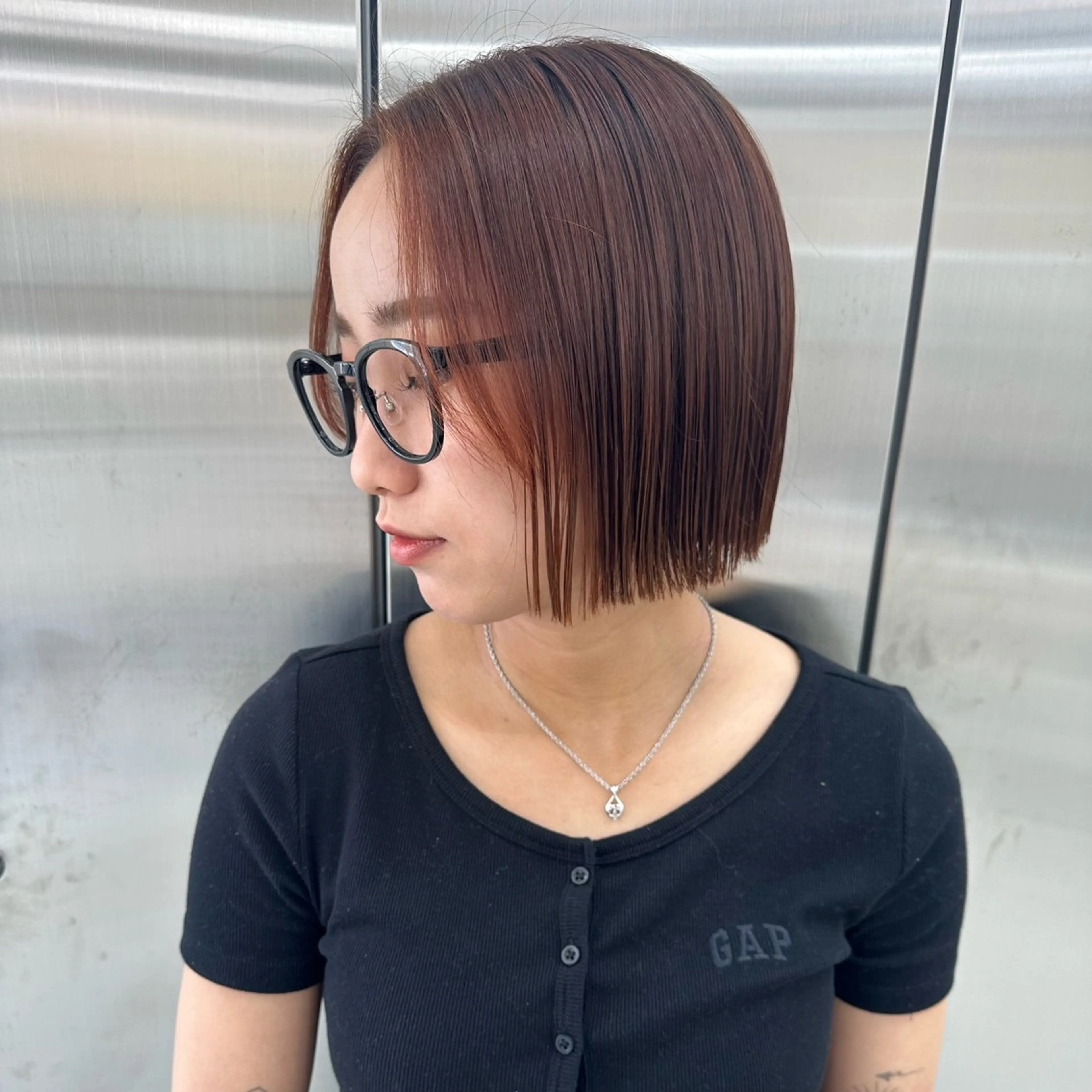 ミディアム カラー カット ヘアカラー トリートメント YUIMARL➰💖 NATSUKIのヘアスタイル