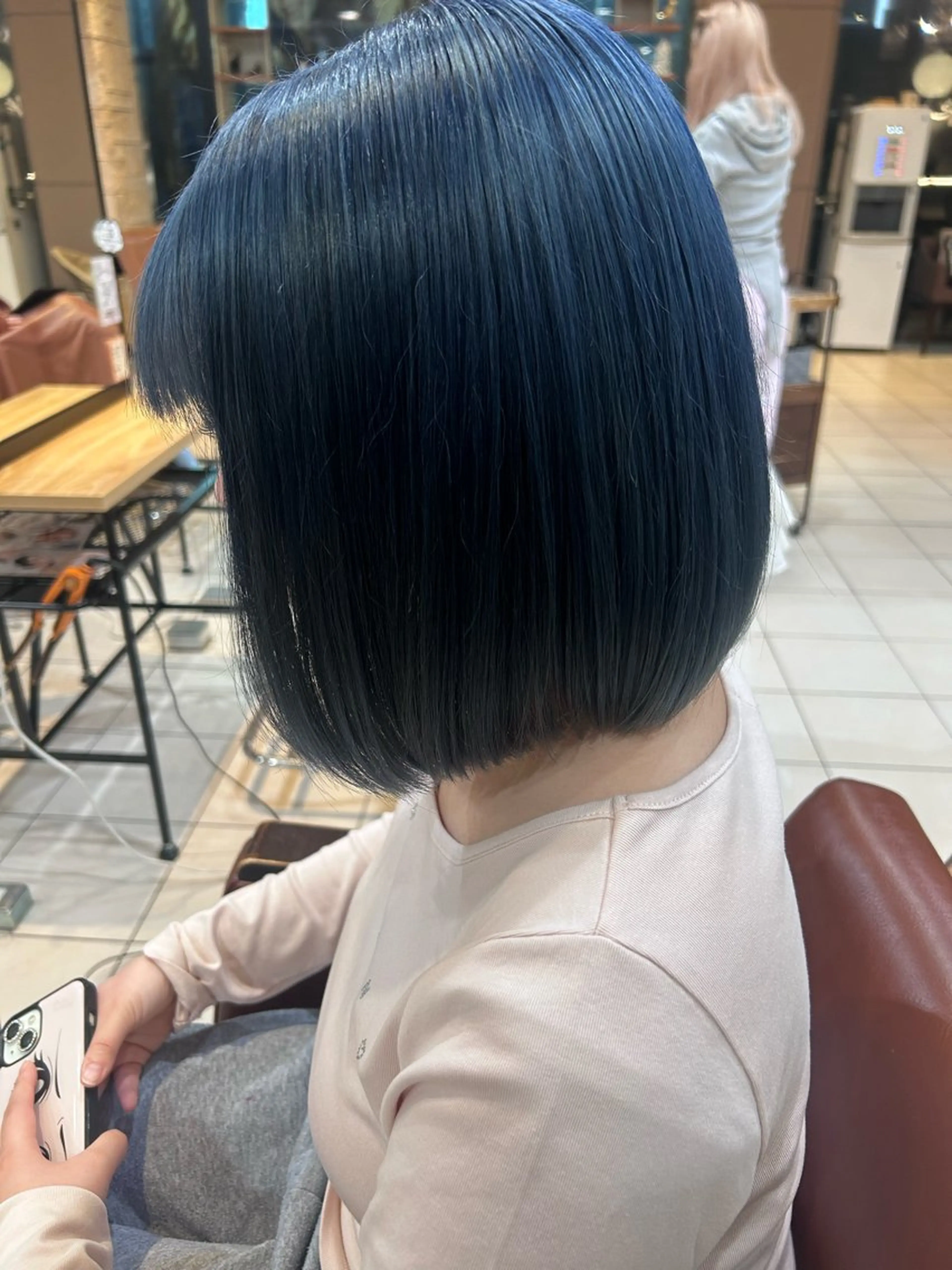 ミディアム カラー ブリーチ ブルーカラー ブリーチカラー/ Wカラー/🍋ケンヤのヘアスタイル